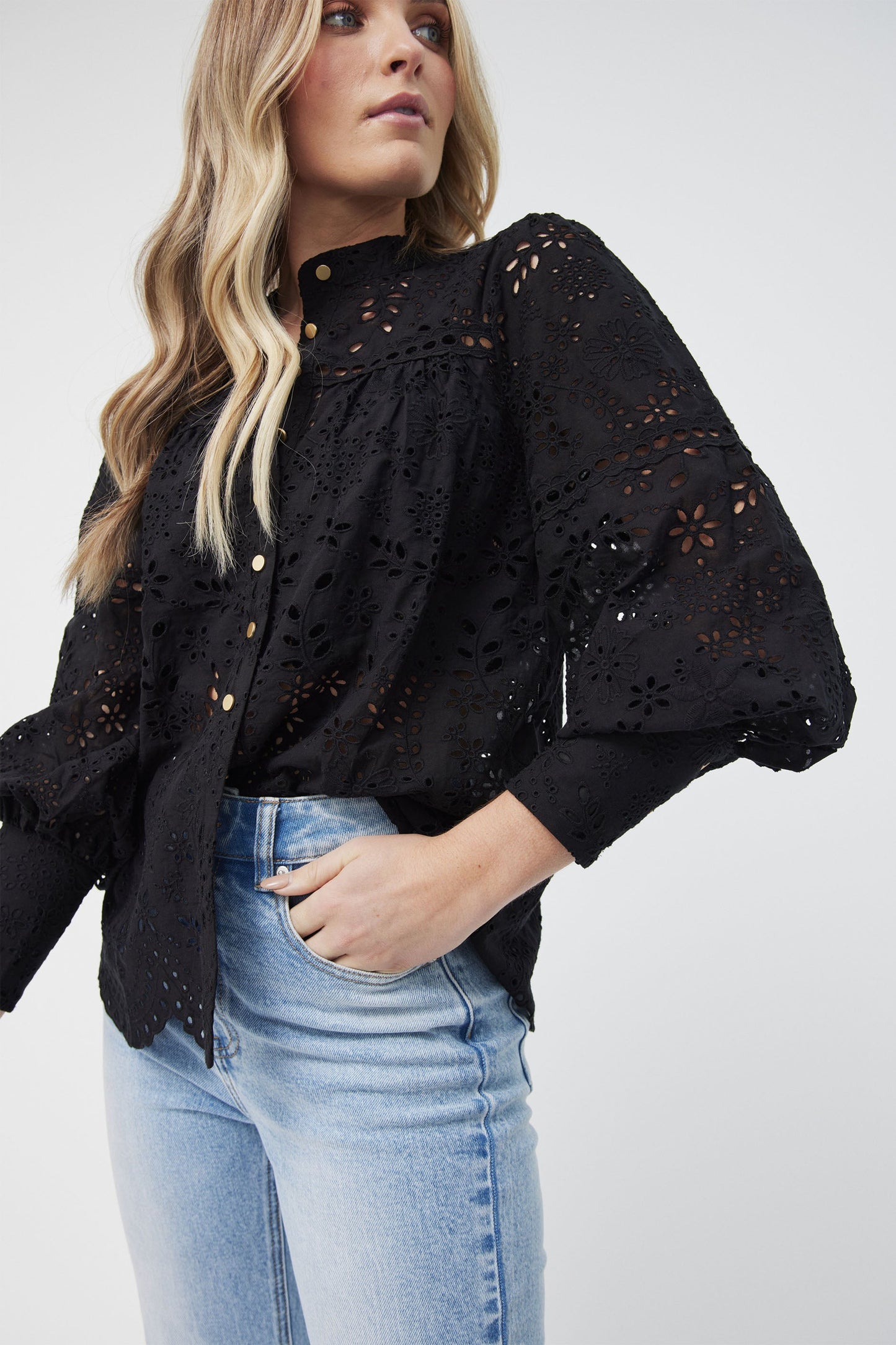 Lindsey Broderie Shirt
