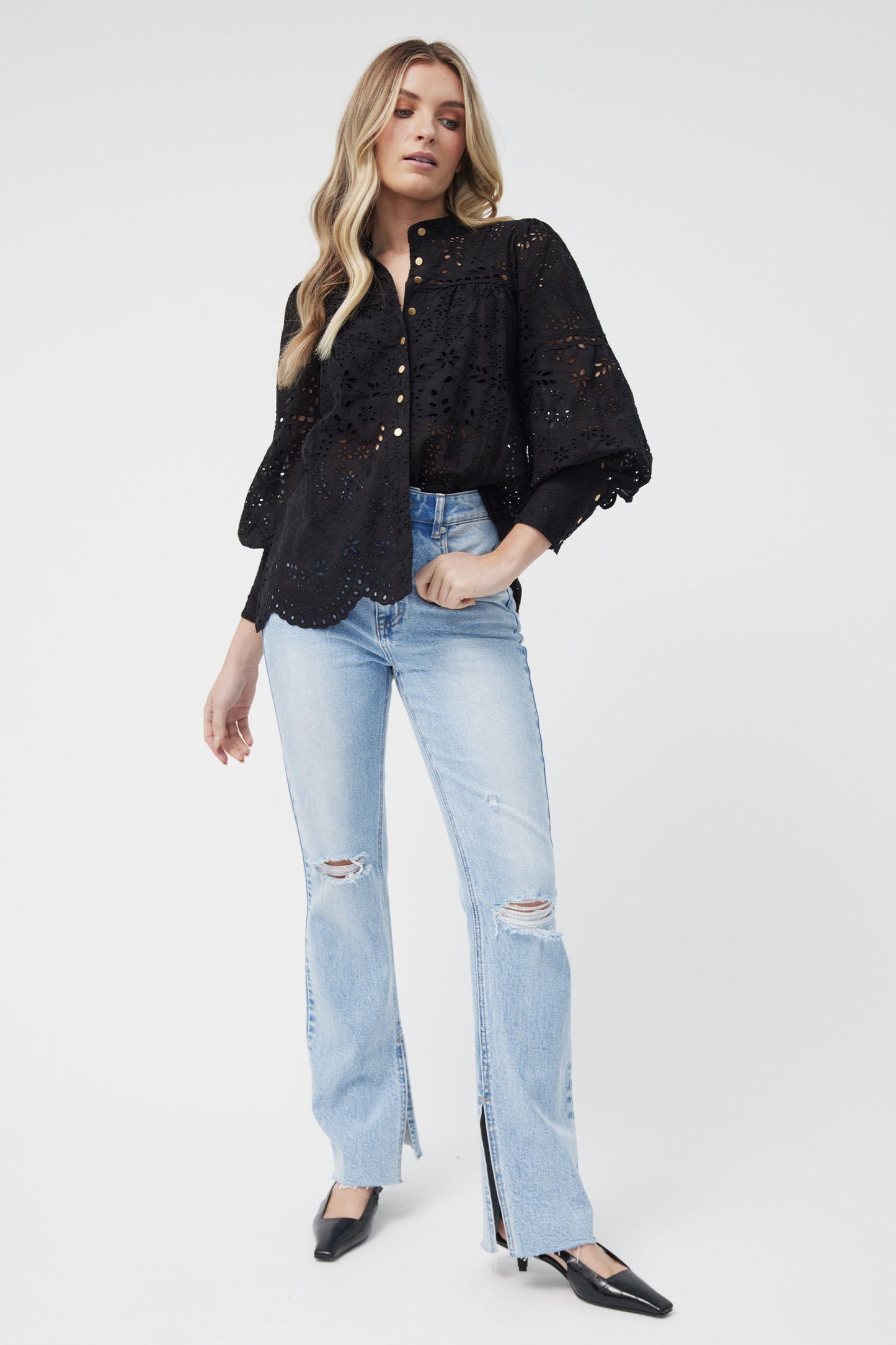 Lindsey Broderie Shirt