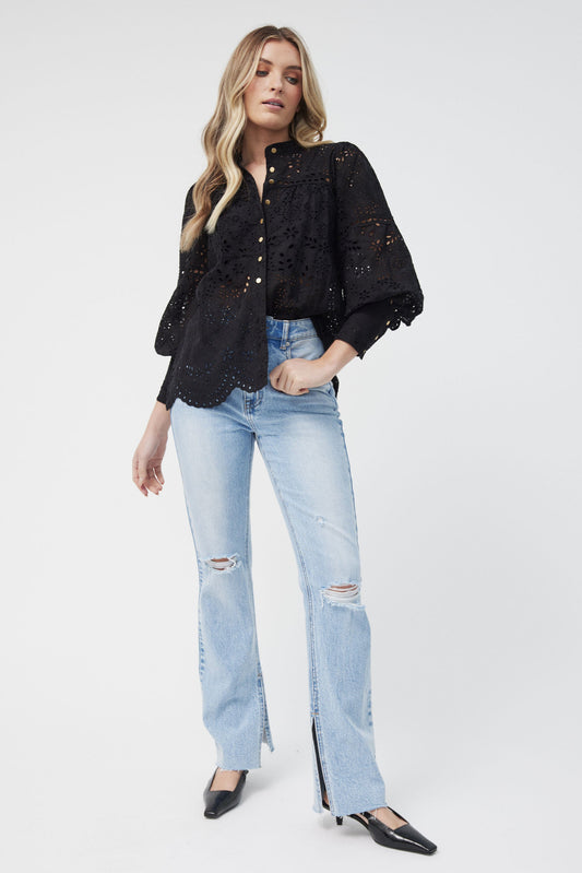 Lindsey Broderie Shirt