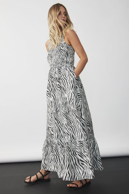 Brooklyn Shirred Maxi Dress