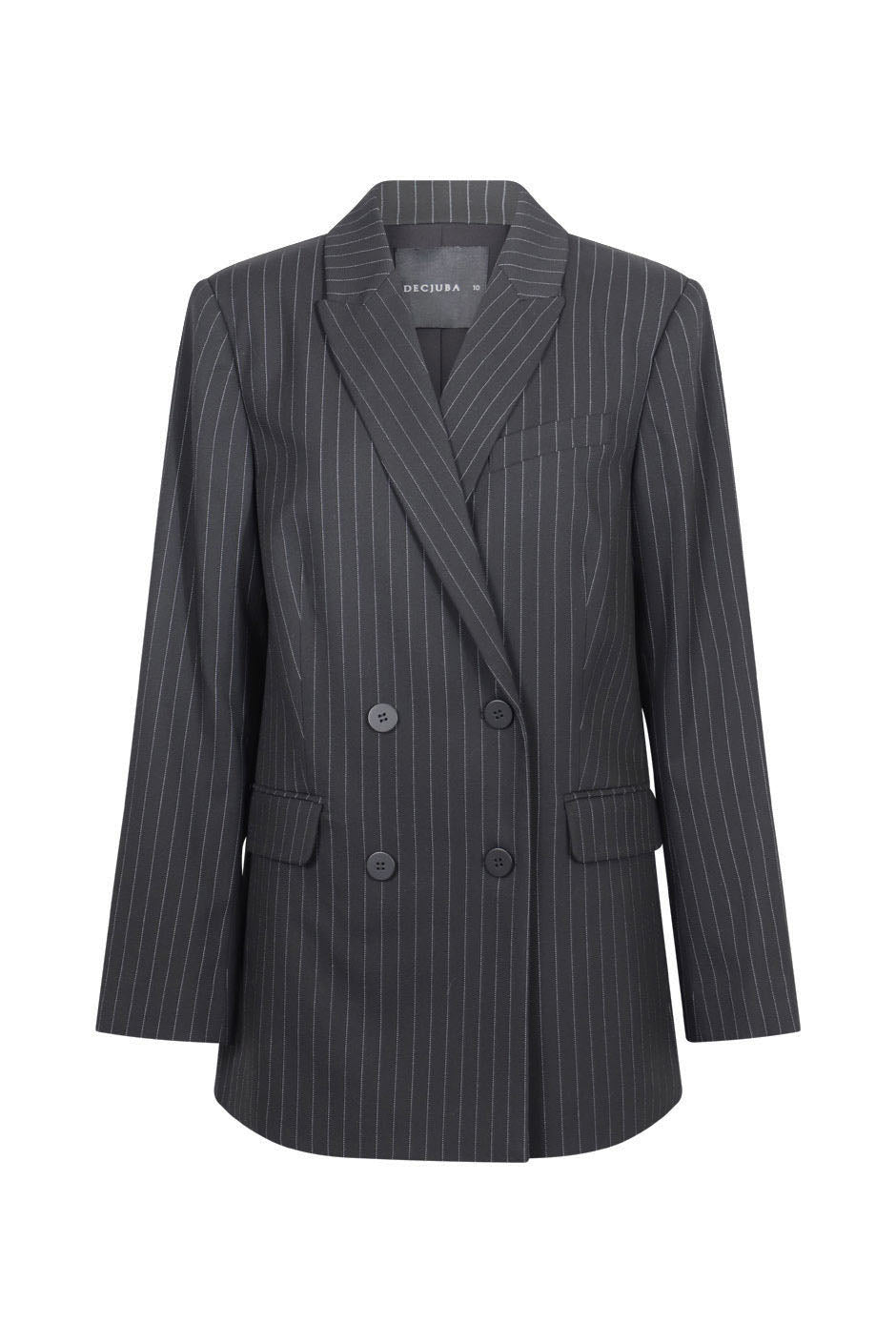 Mara Longline Pinstripe Blazer