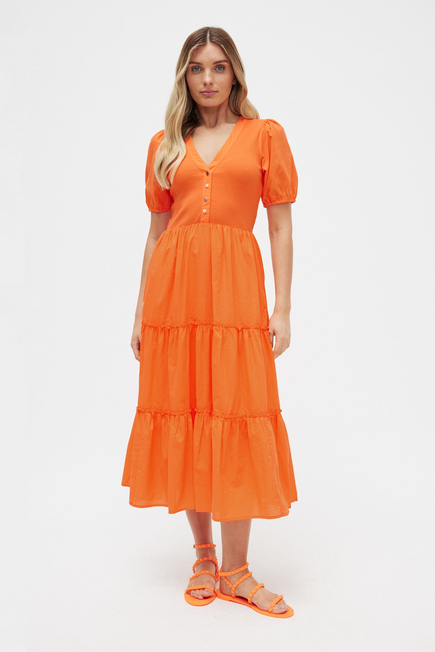 Leanne Spliced Midi Dress