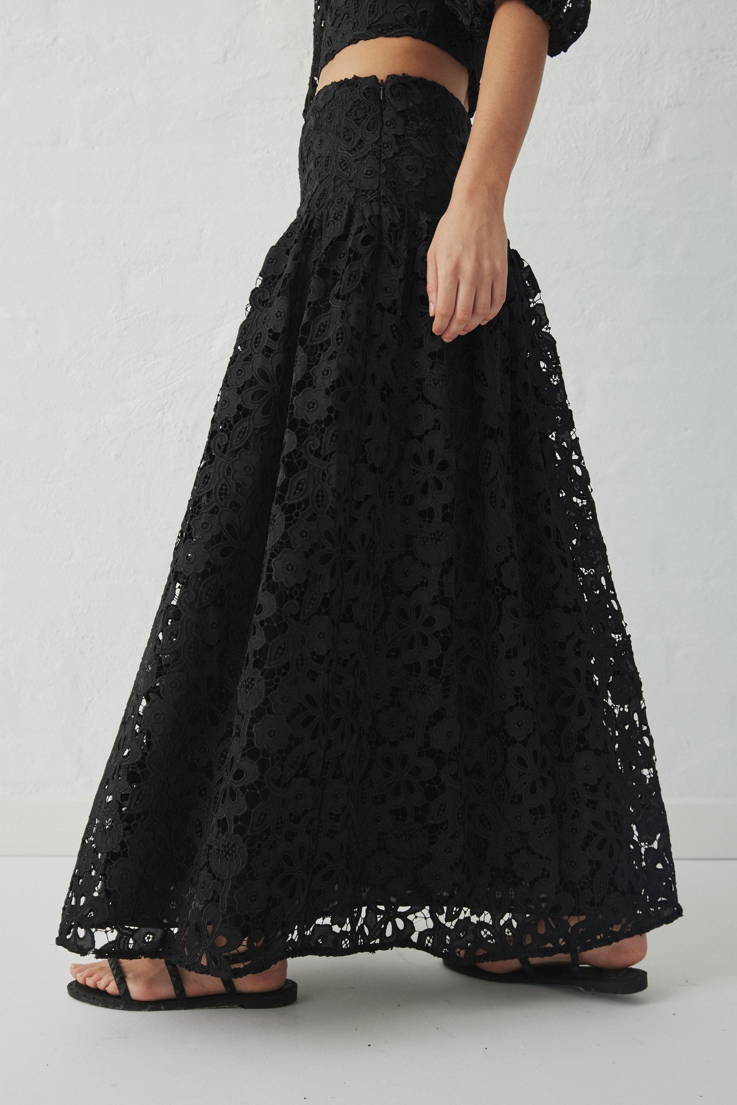 Maisy Embroidered Maxi Skirt