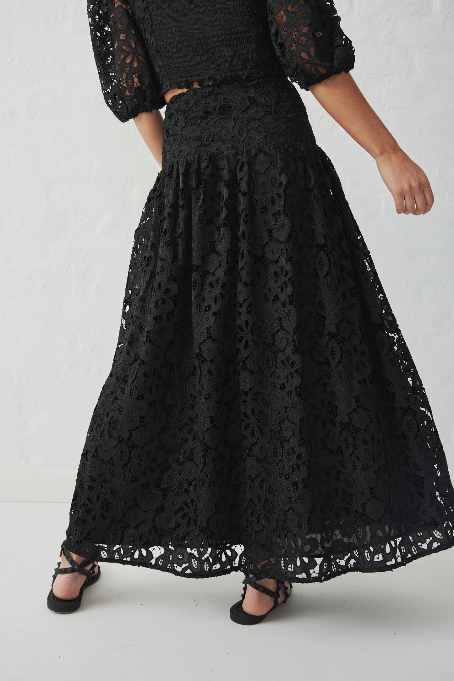 Maisy Embroidered Maxi Skirt