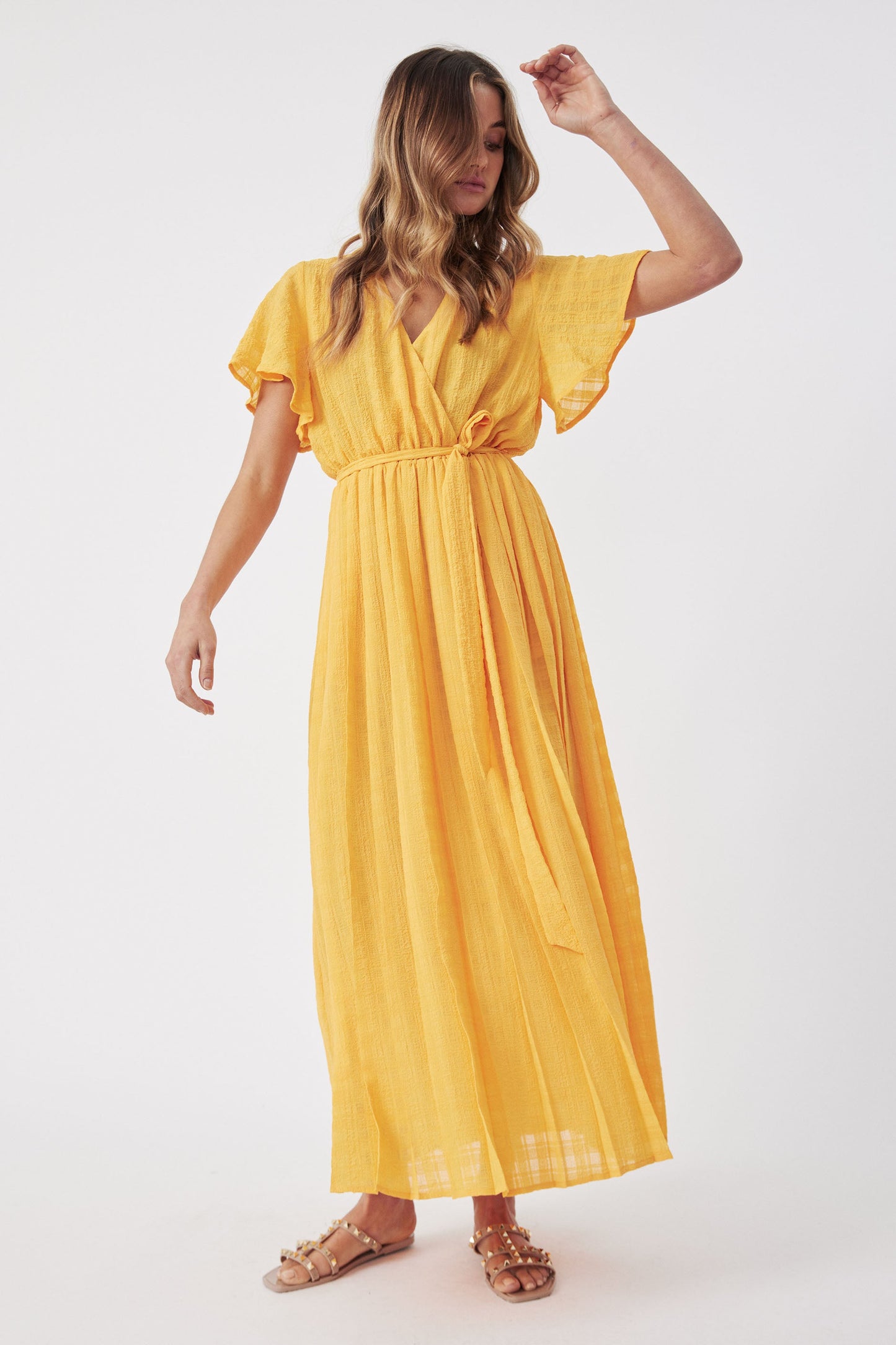 Samantha Pleated Midi Dress