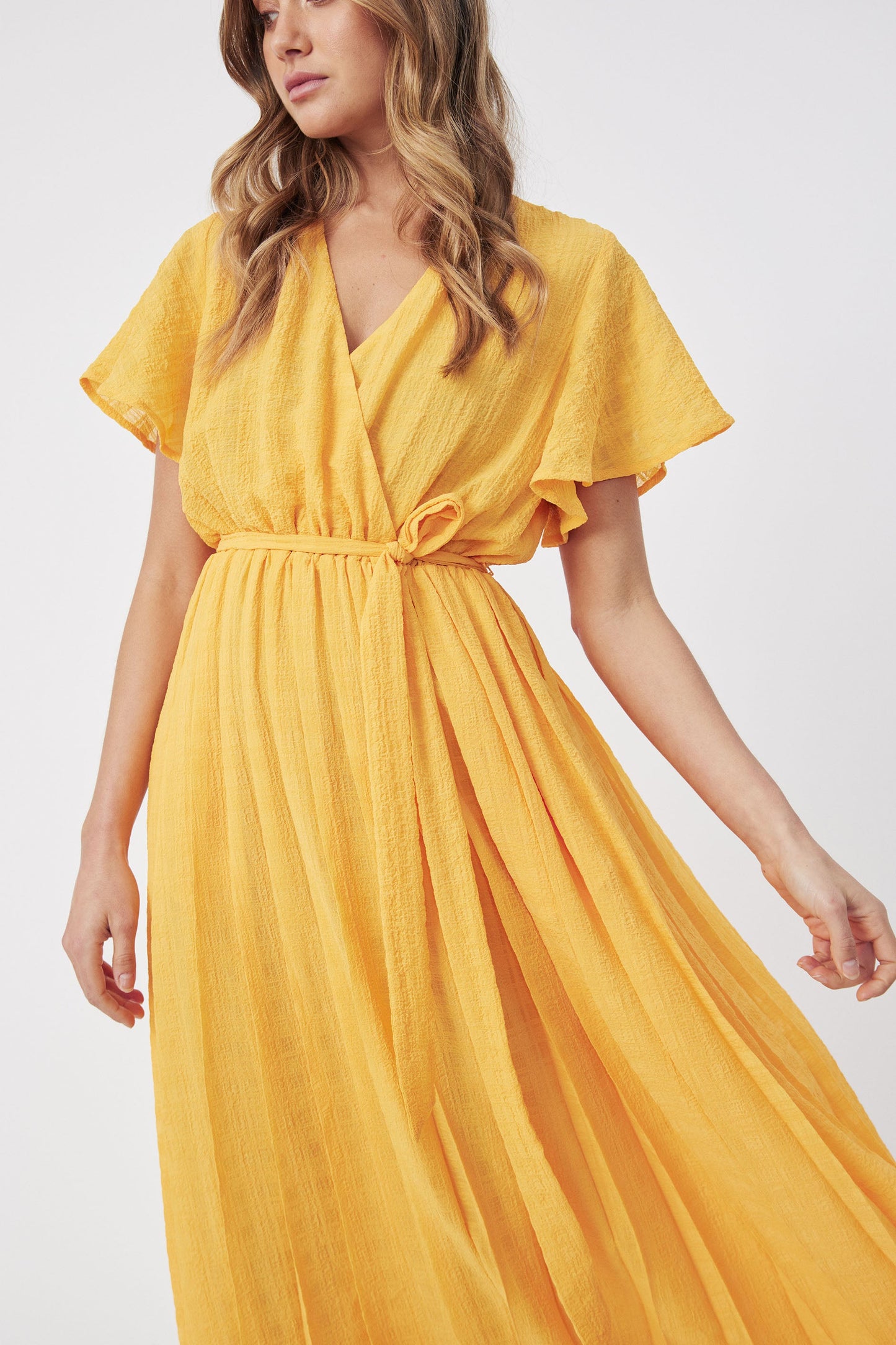 Samantha Pleated Midi Dress