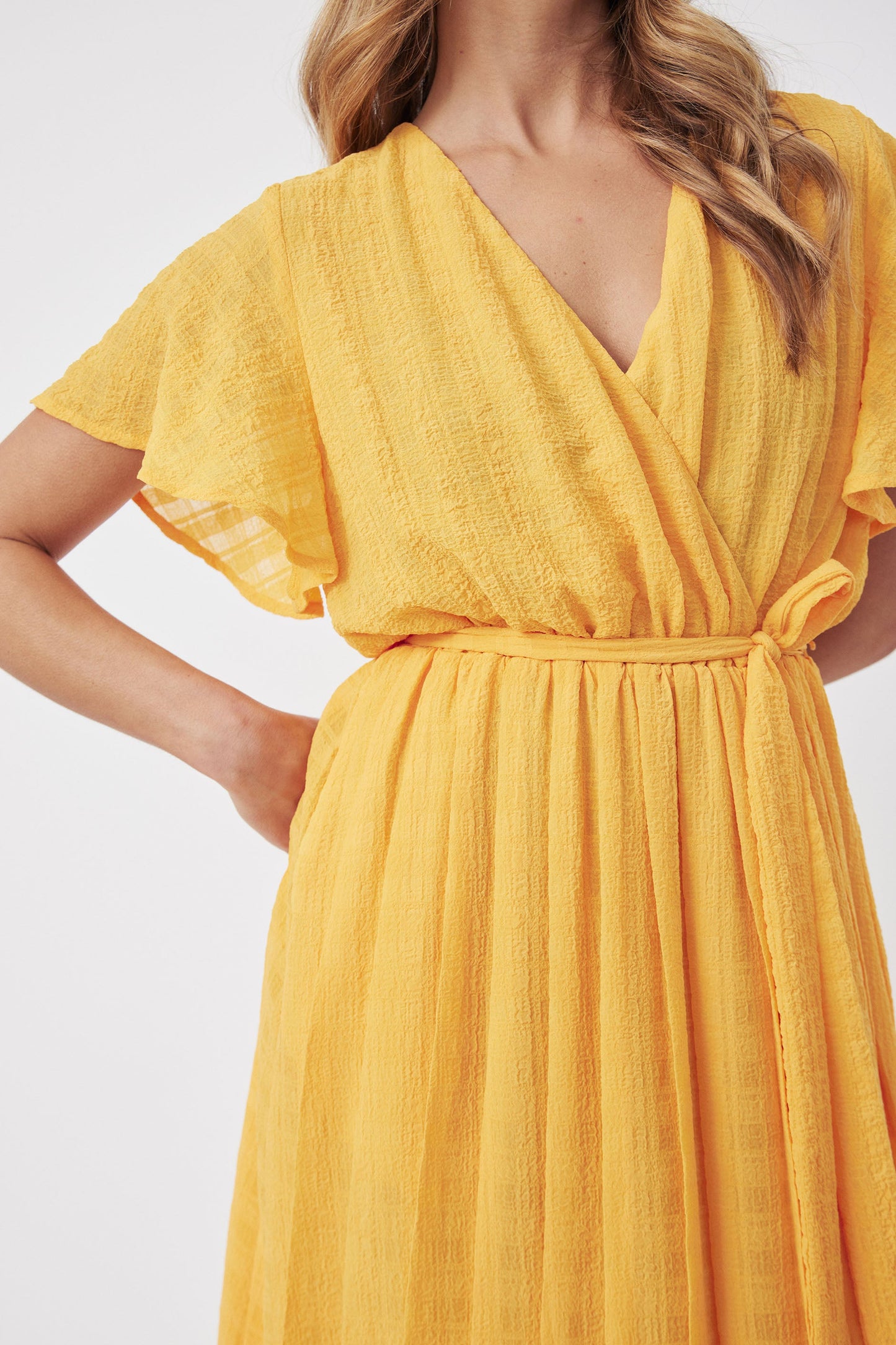 Samantha Pleated Midi Dress