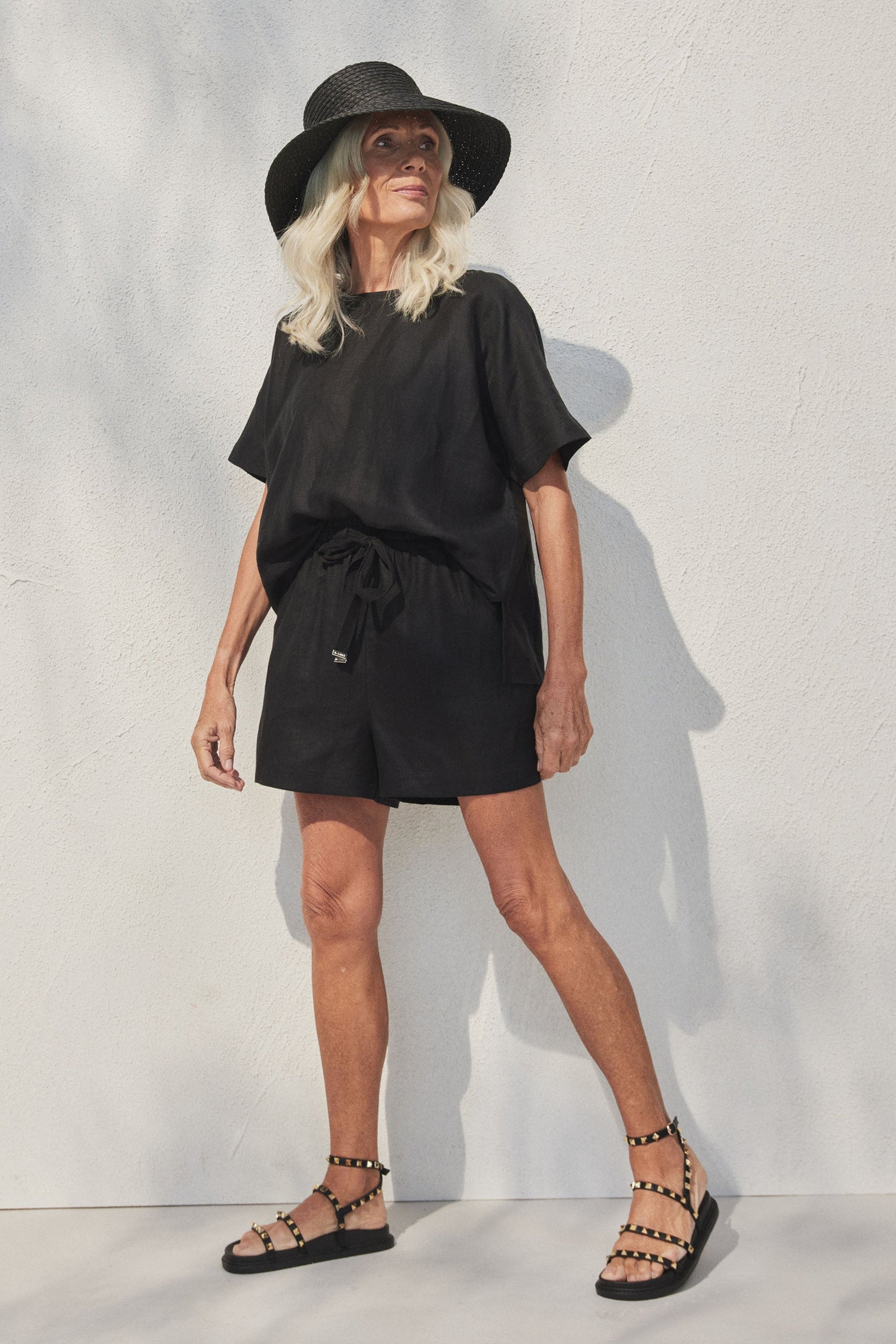 D-Luxe Linen Boxy Top