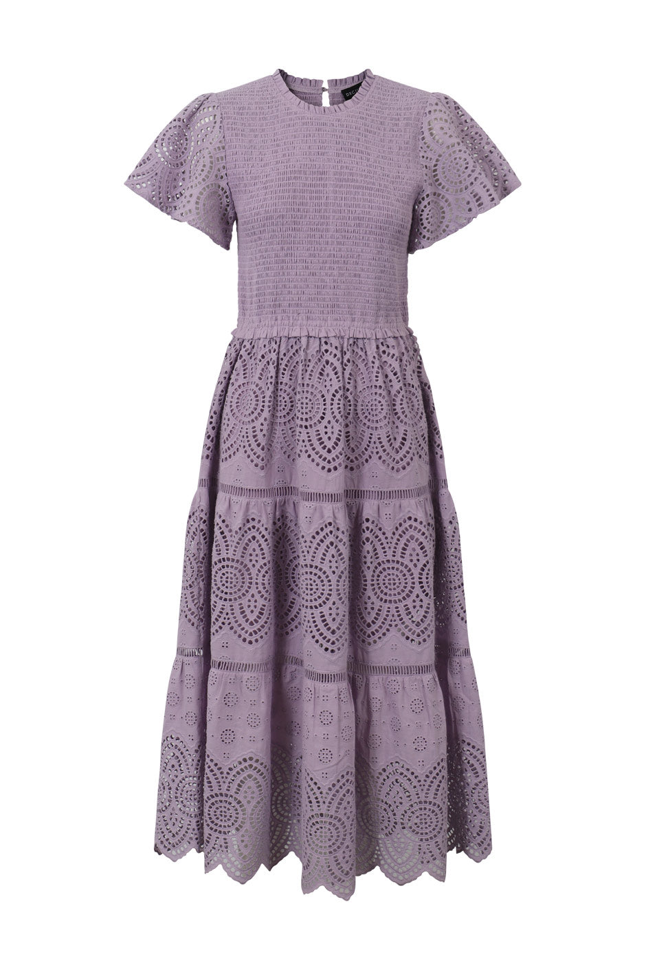 Queenie Broderie Midi Dress