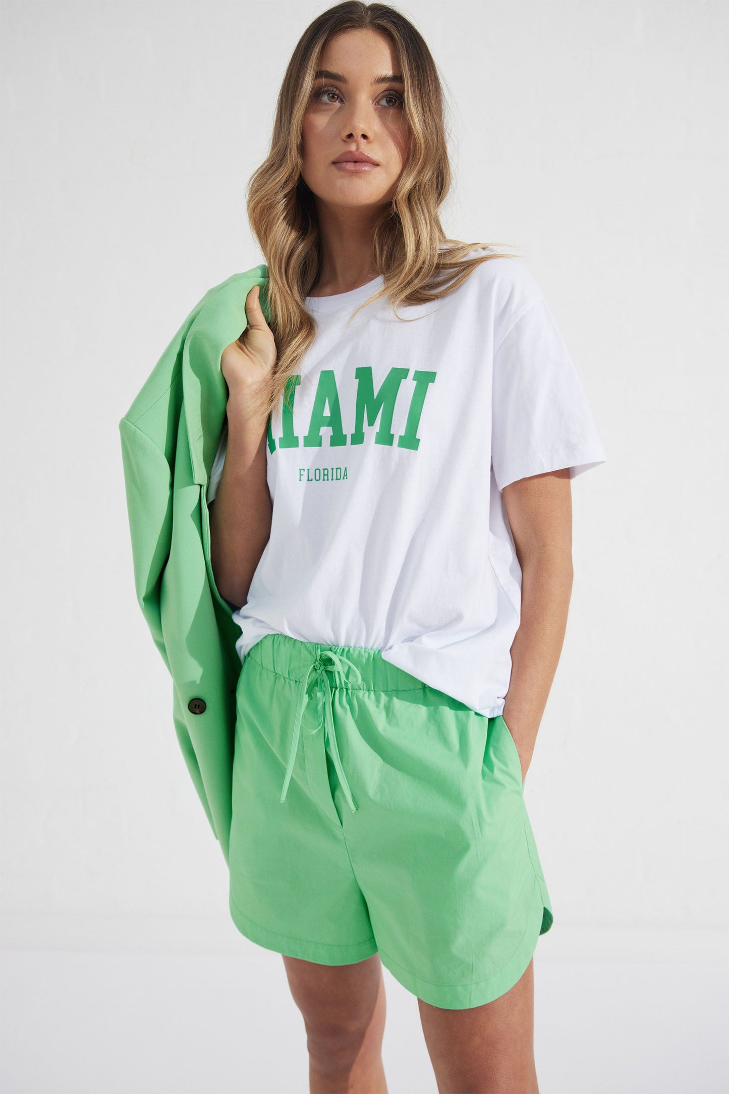Miami Printed Text Tee