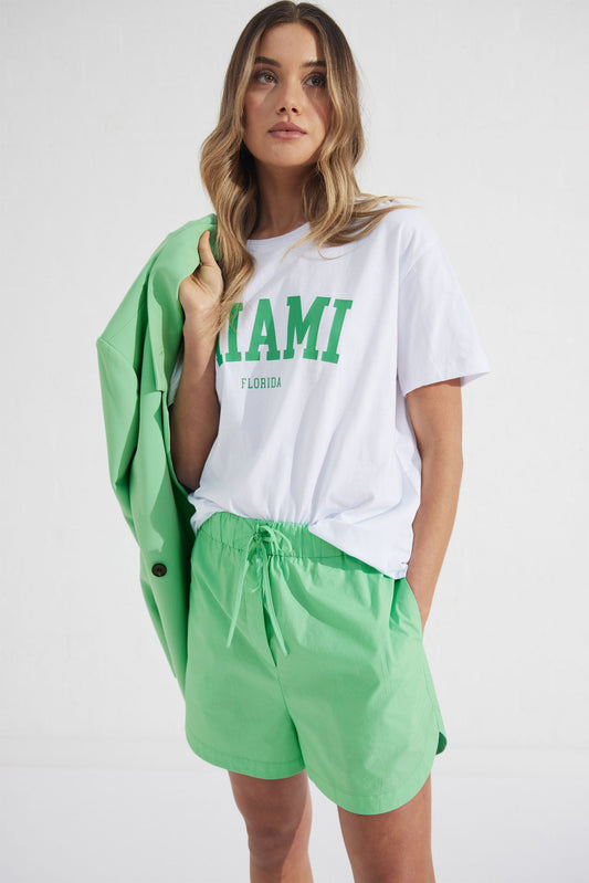 Miami Printed Text Tee