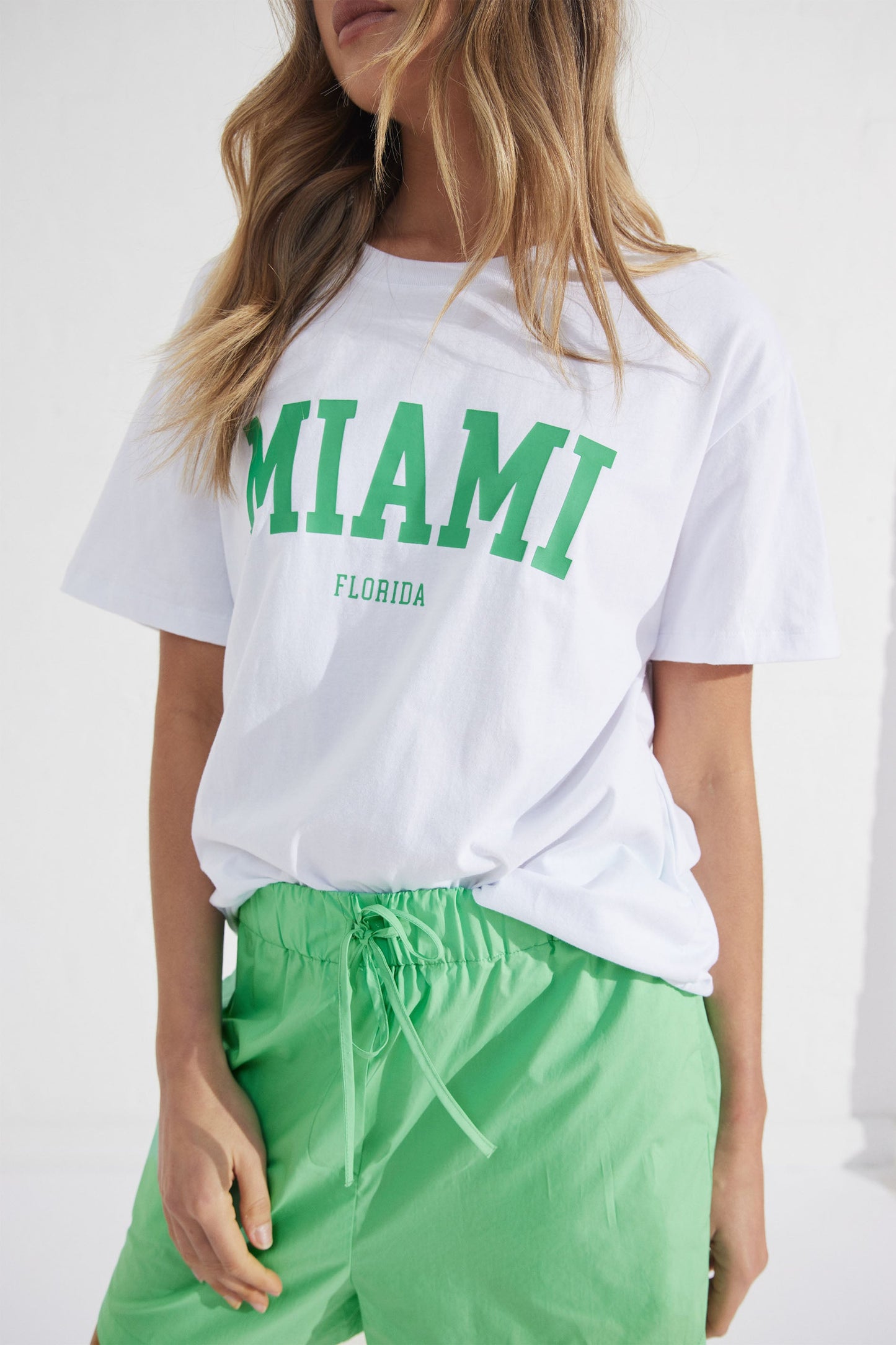 Miami Printed Text Tee