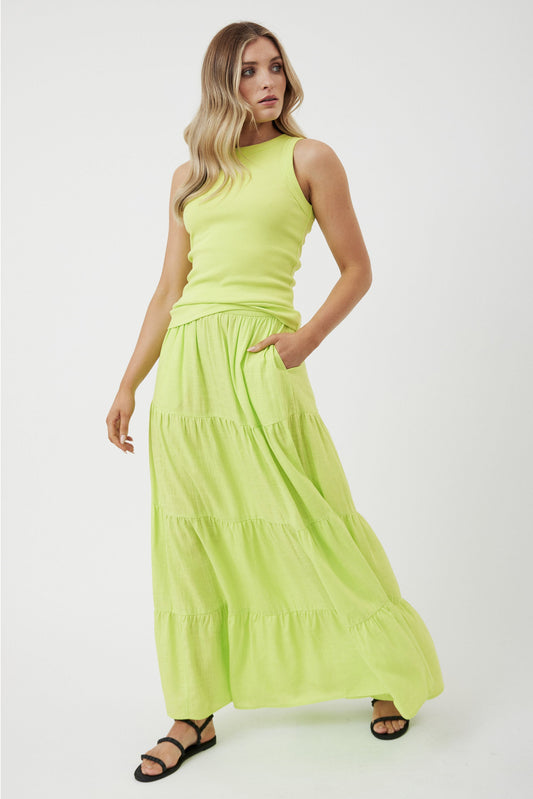 Greta Tiered Maxi Skirt