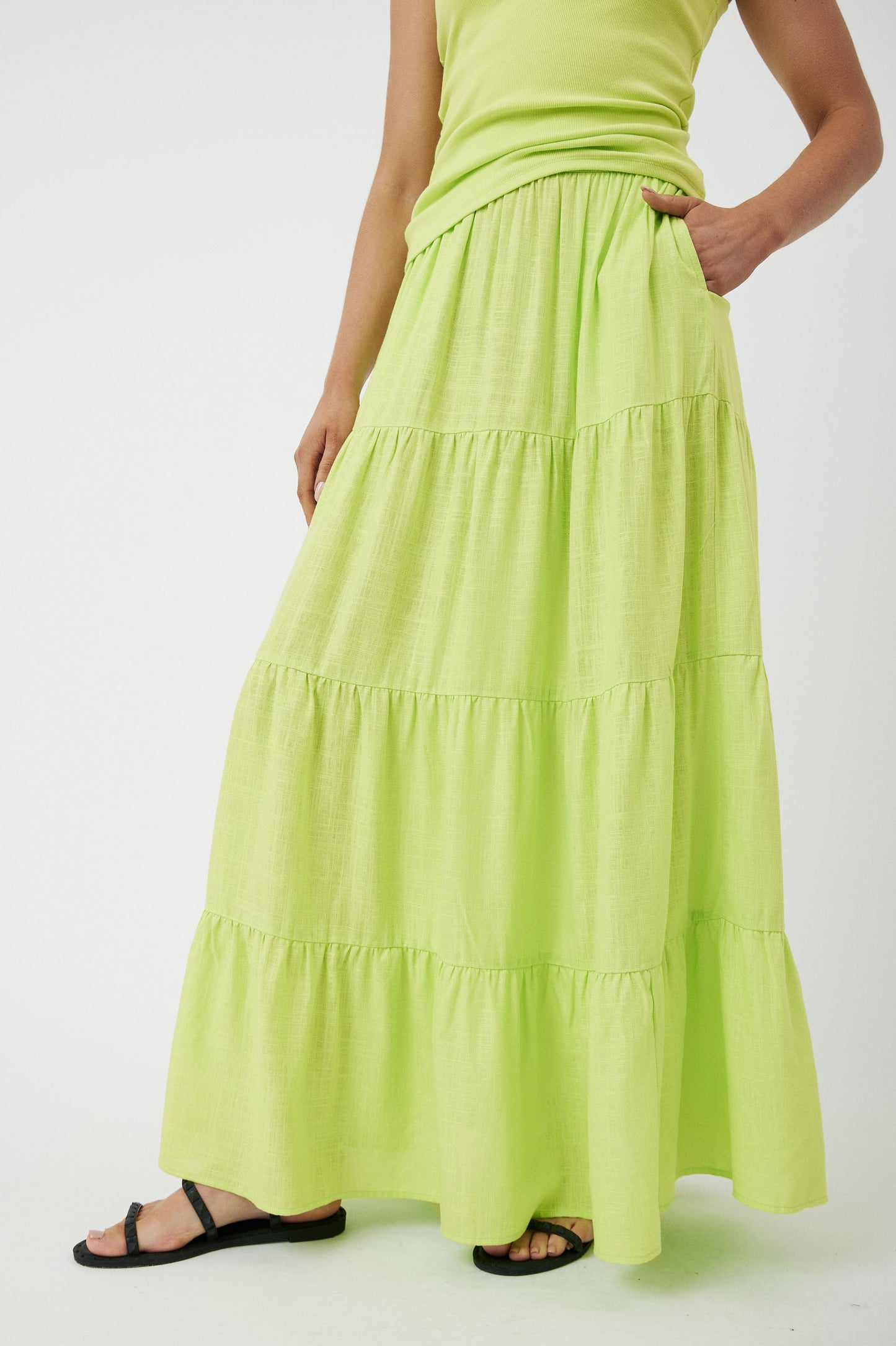Greta Tiered Maxi Skirt