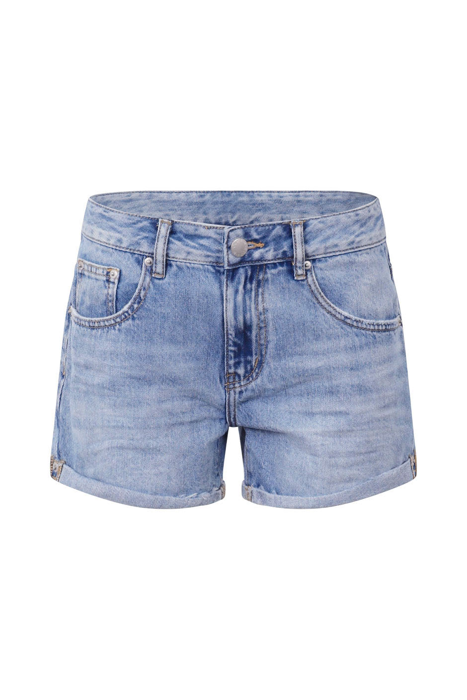 D-Luxe Denim Rolled Cuff Short