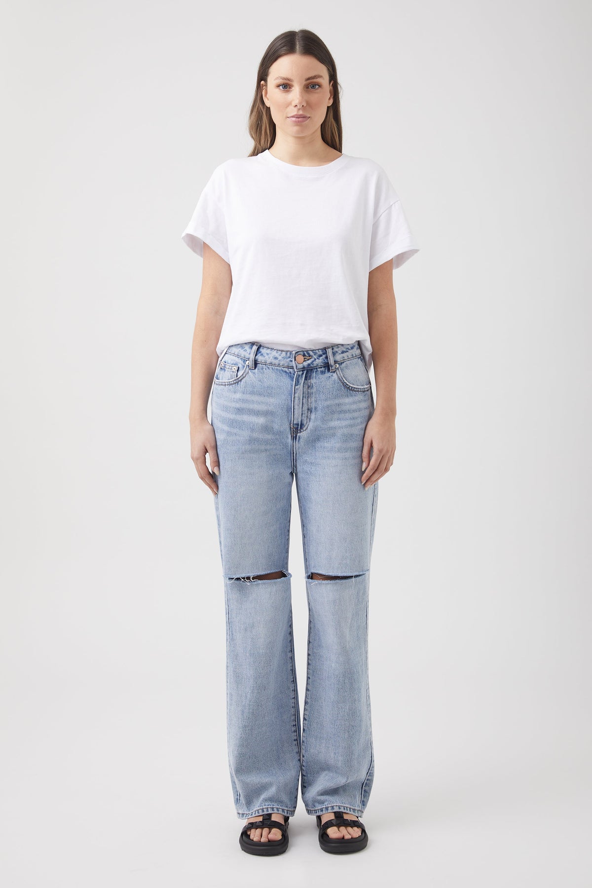 Ella Cuffed Slouchy Tee