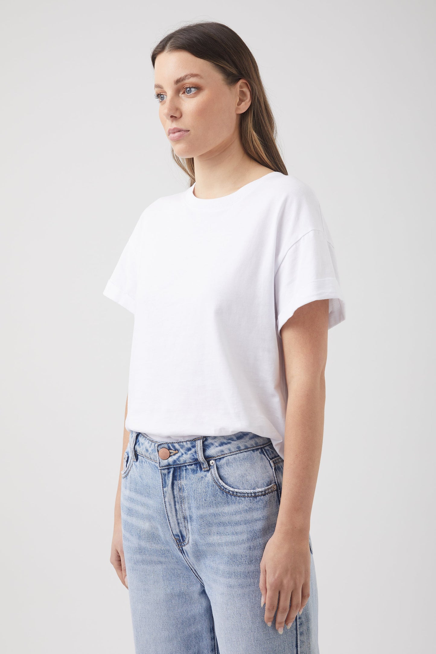 Ella Cuffed Slouchy Tee