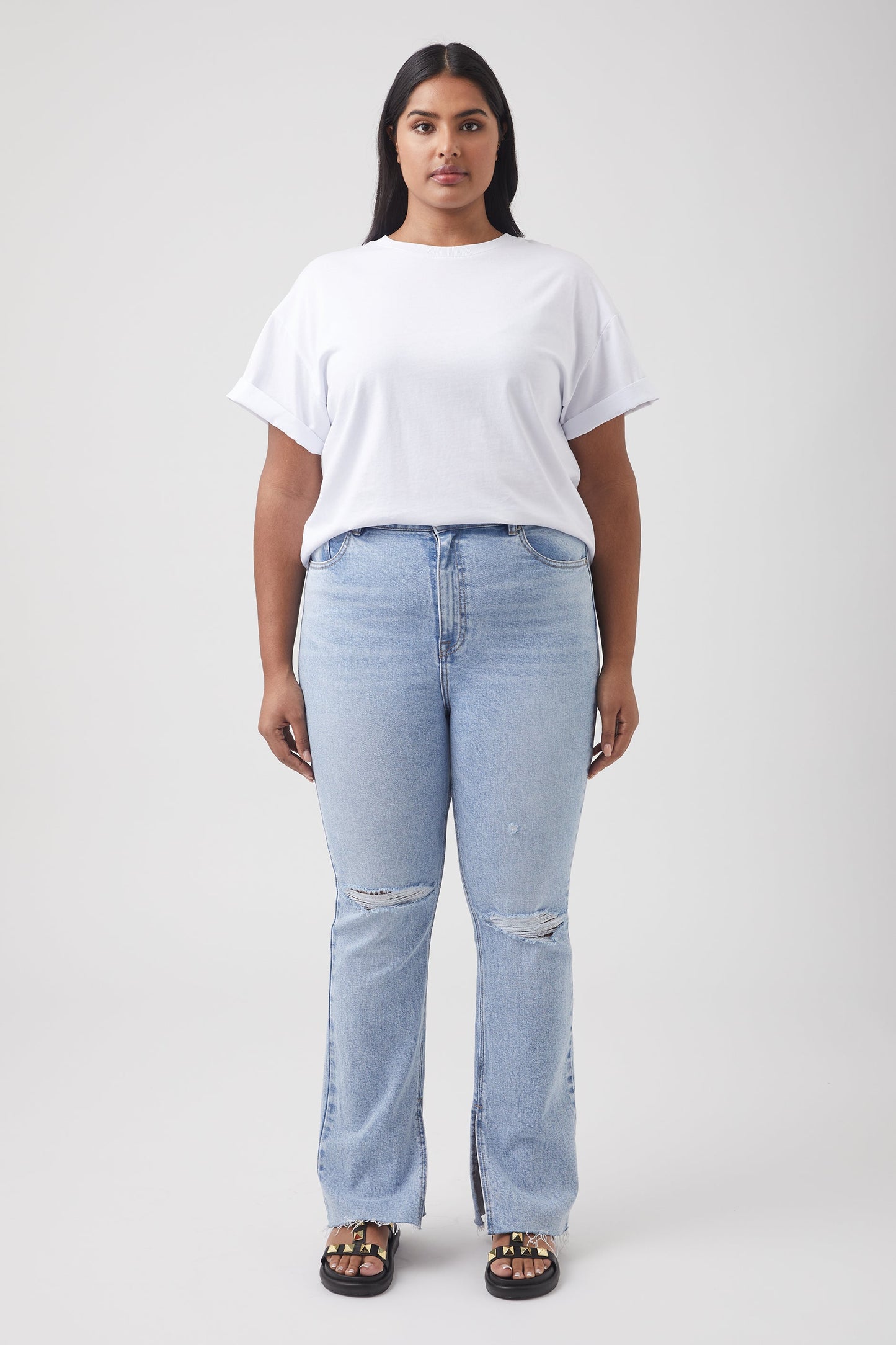 Ella Cuffed Slouchy Tee
