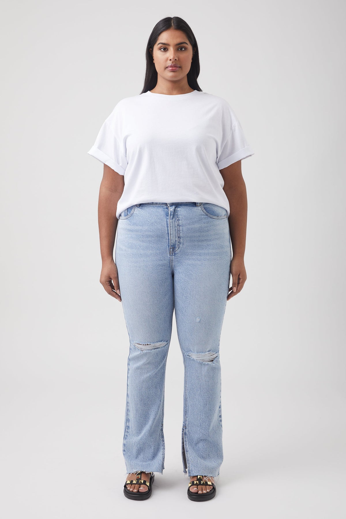 Ella Cuffed Slouchy Tee