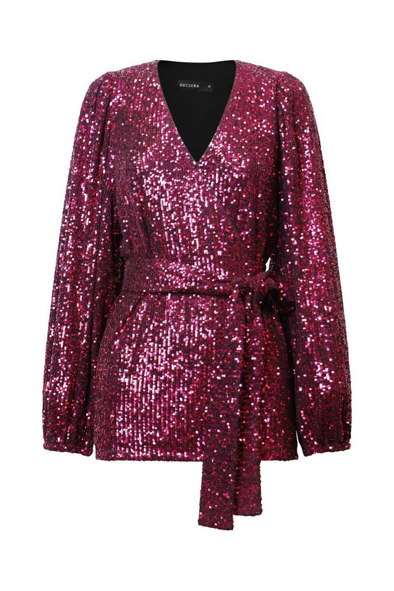 Veronica Sequin Wrap Top