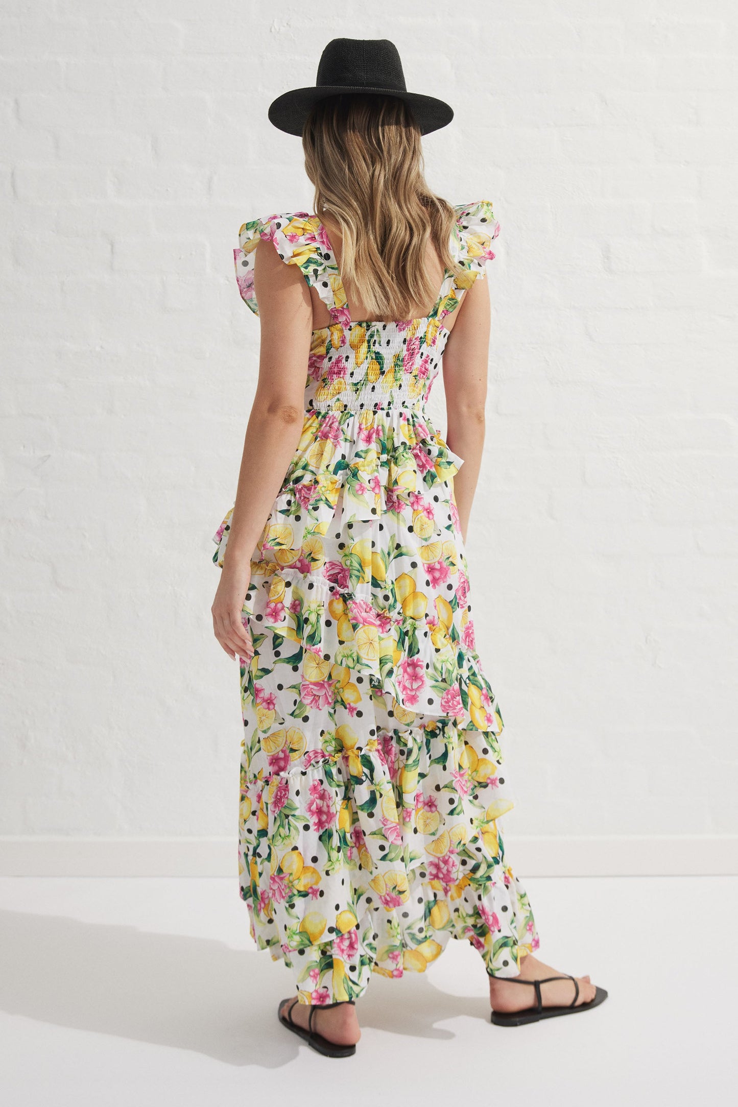 Capri Tiered Ruffle Maxi Dress