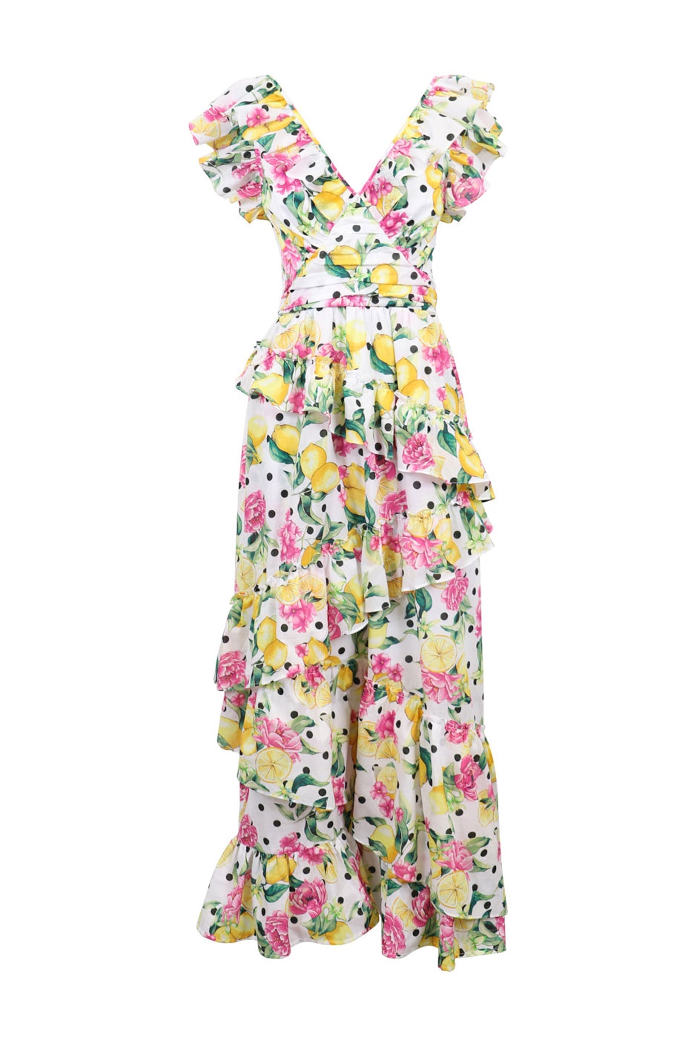 Capri Tiered Ruffle Maxi Dress