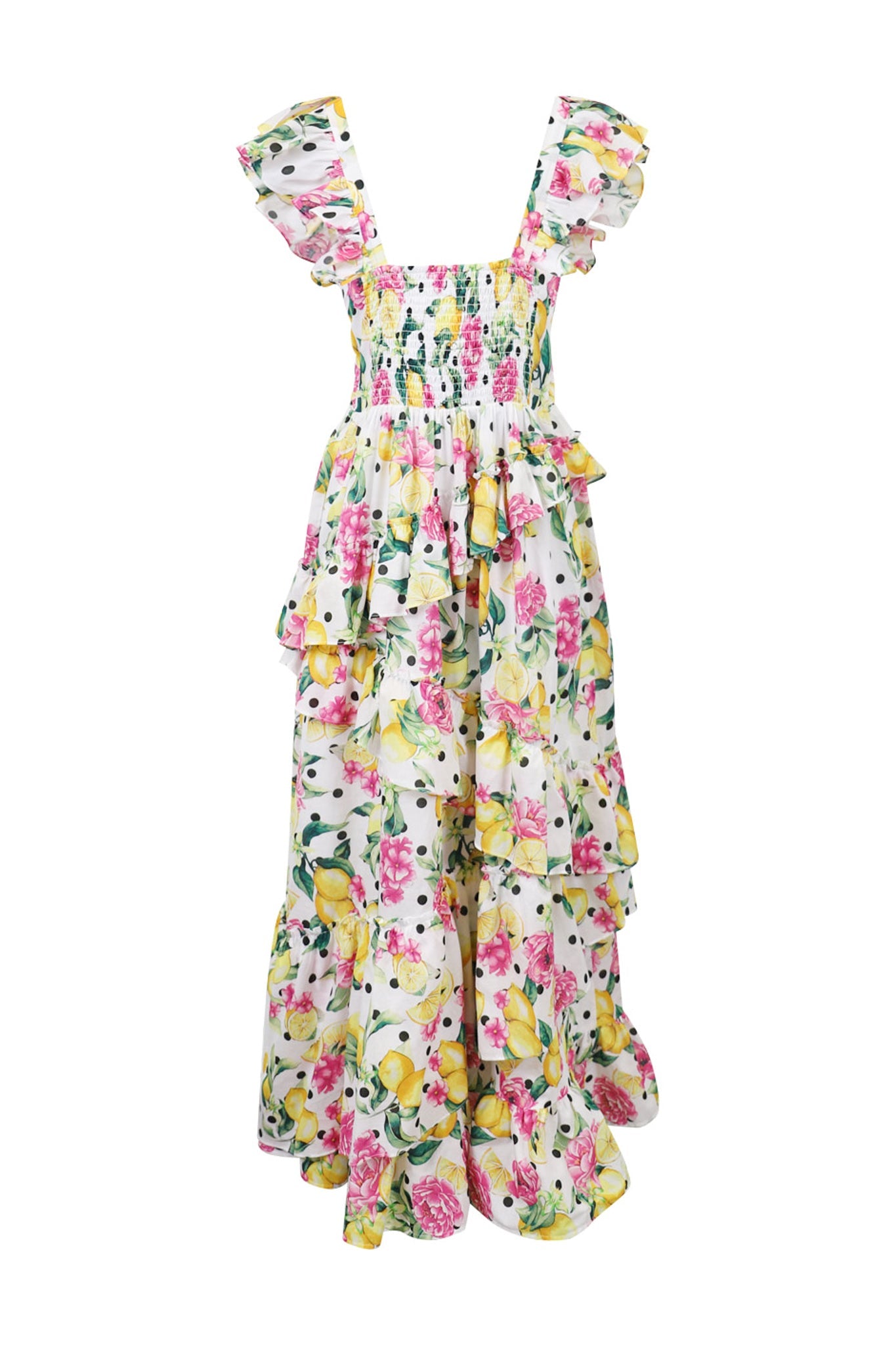 Capri Tiered Ruffle Maxi Dress