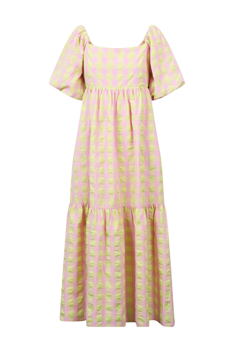 Audree Puff Sleeve Midi Dress