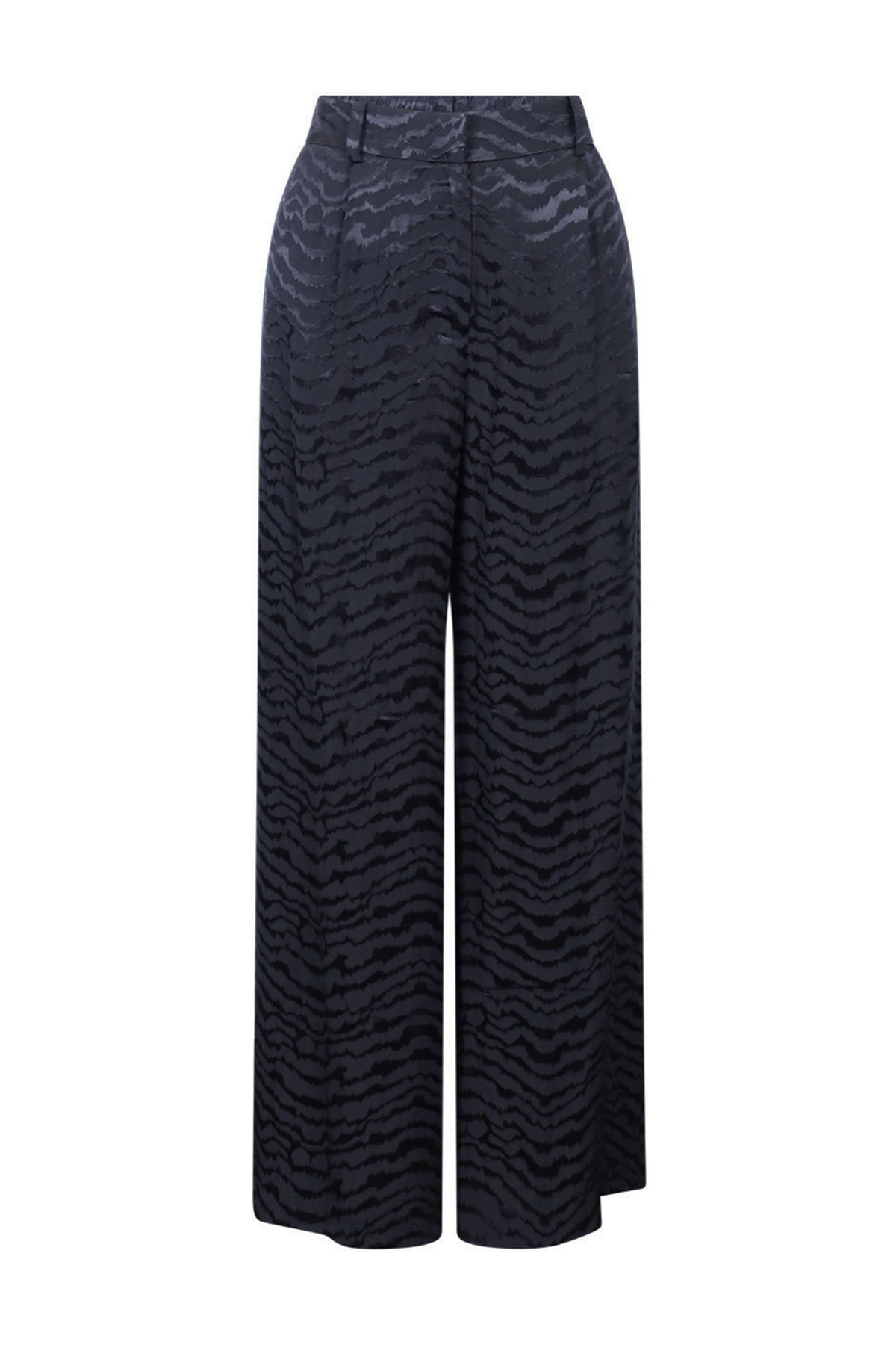 Jamie Jacquared Wide Leg Pant