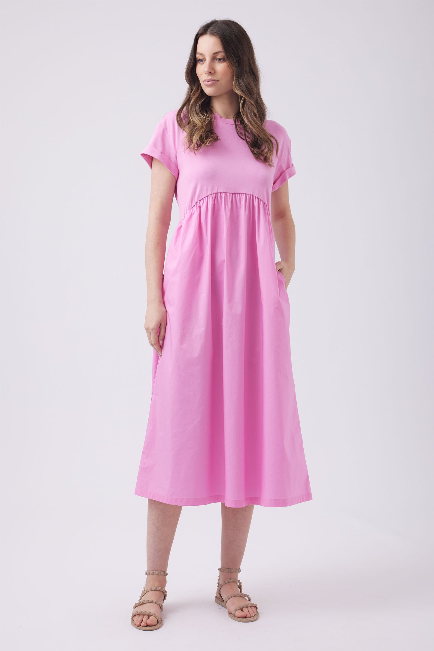 Josie Spliced Midi Dress