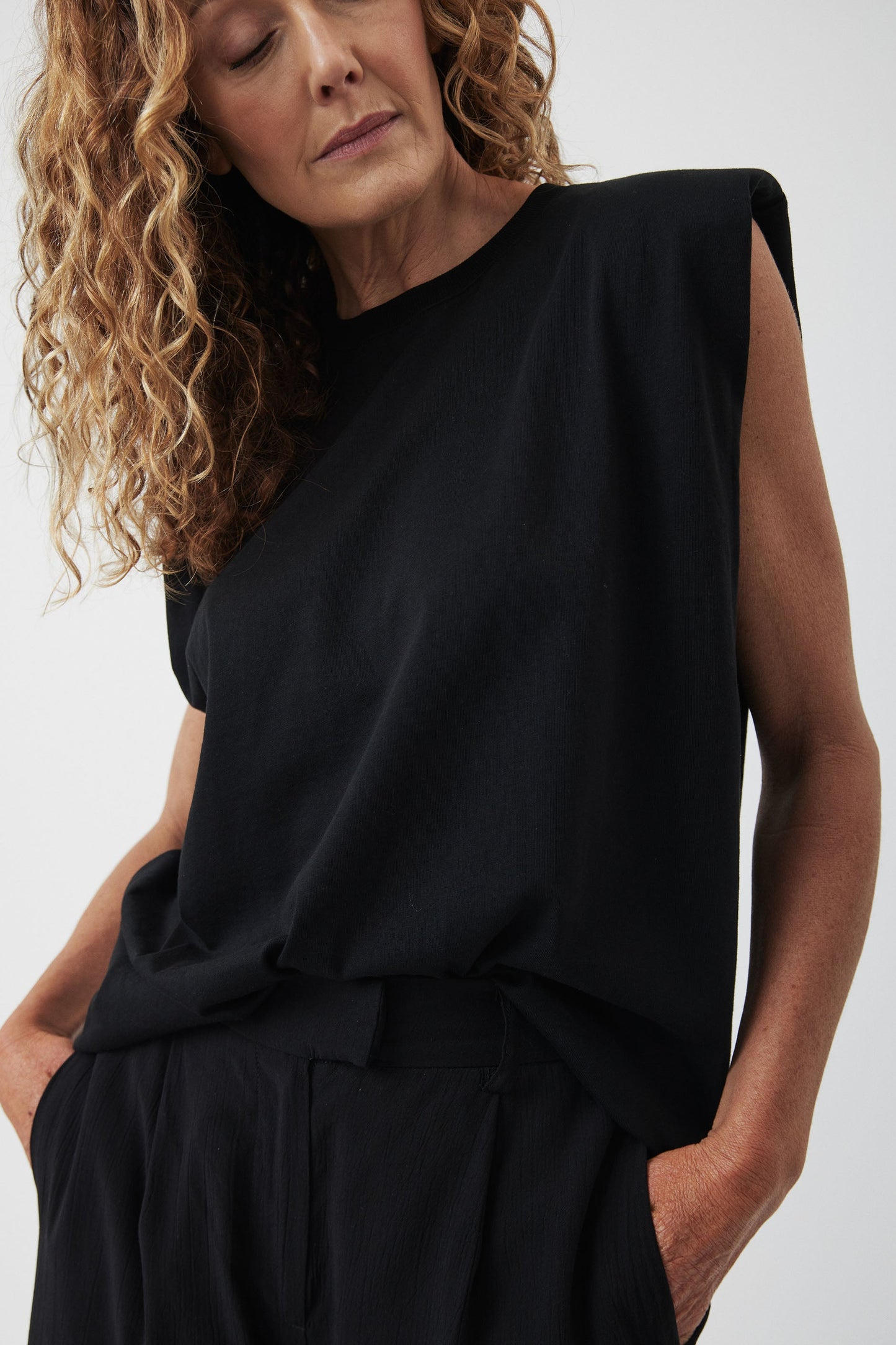 Elle Shoulder Pad Tank