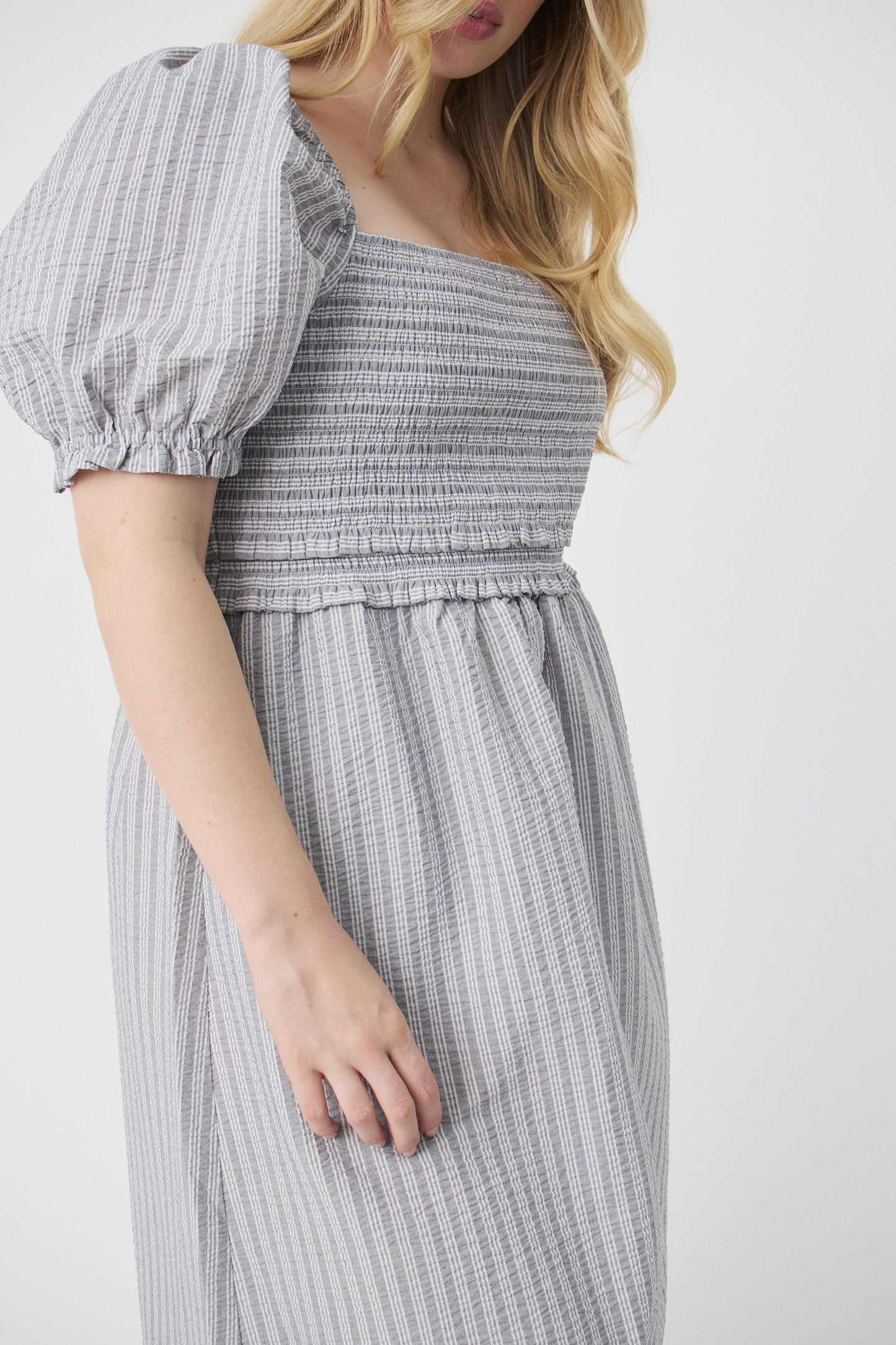 Mattie Shirred Midi Dress