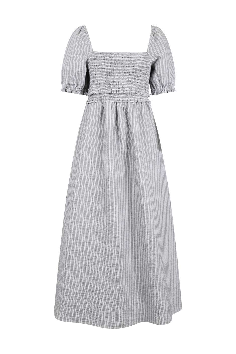 Mattie Shirred Midi Dress