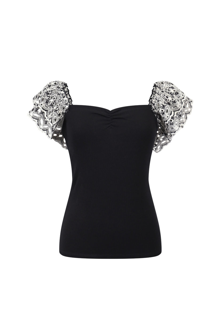 Liv Broderie Sleeve Tank Top