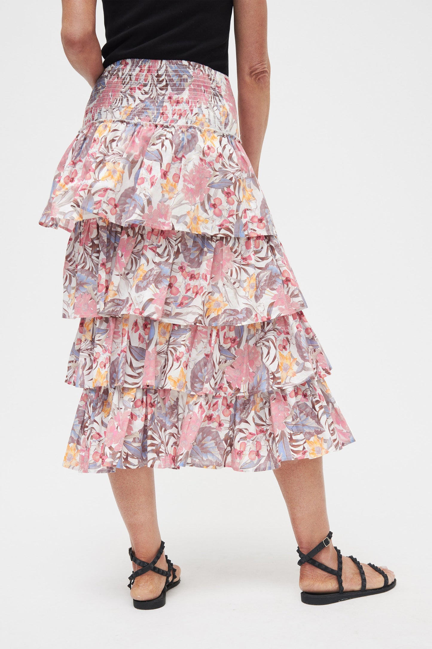 Layla Printed Ruffle Skirt