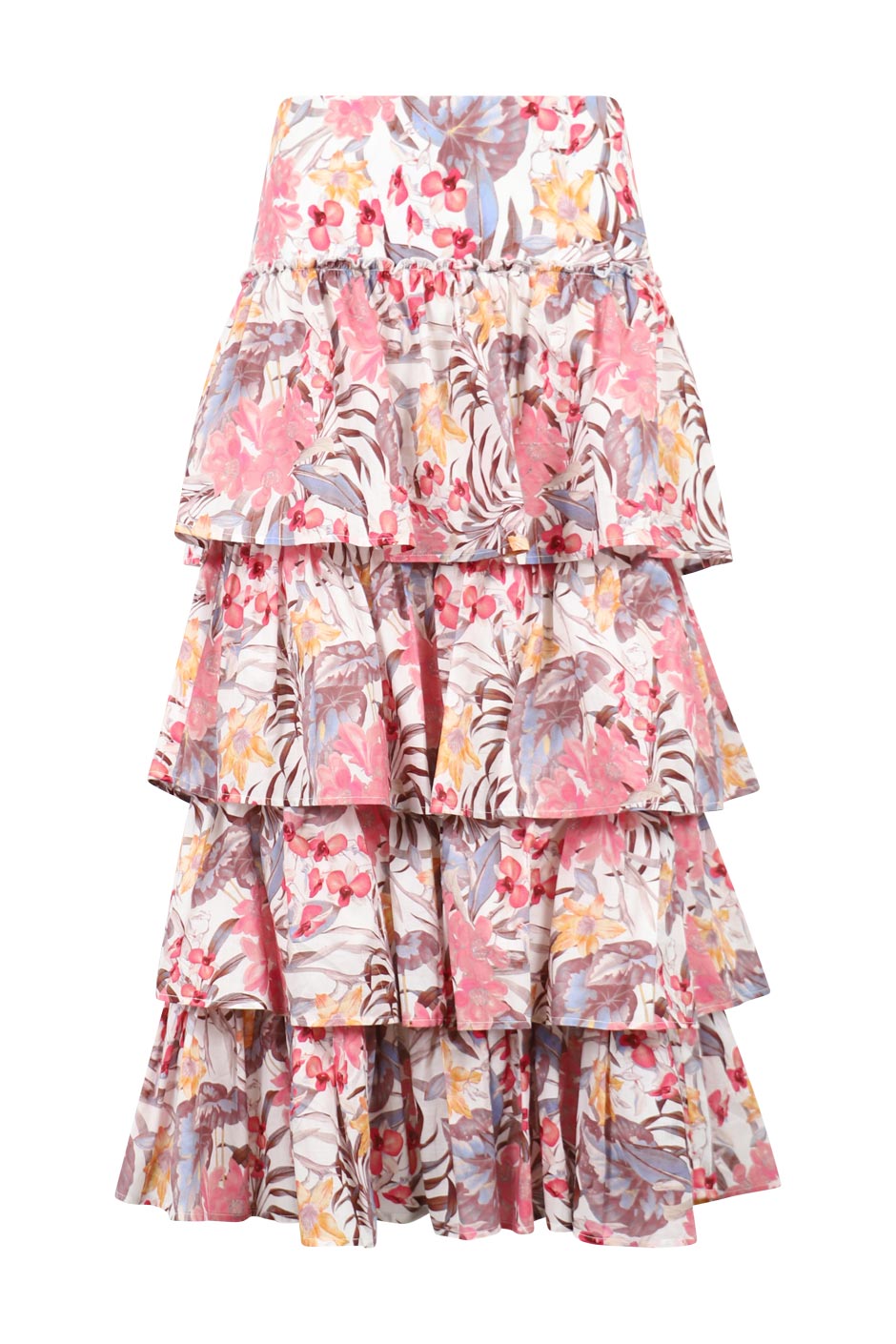 Layla Printed Ruffle Skirt