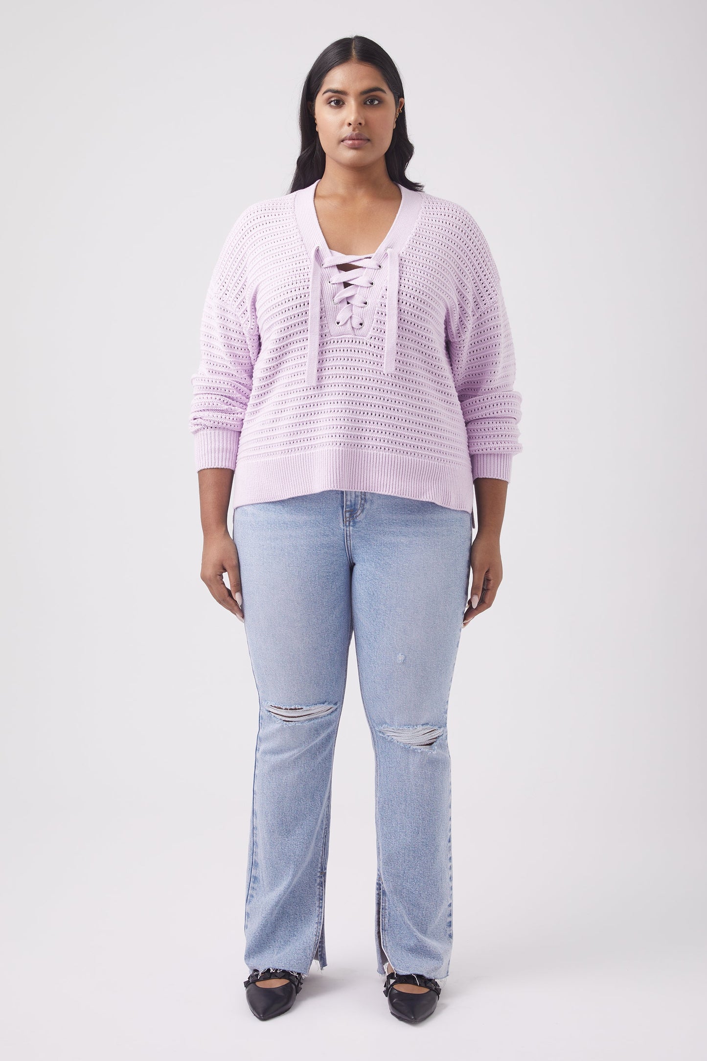 Celia Lace Up Jumper