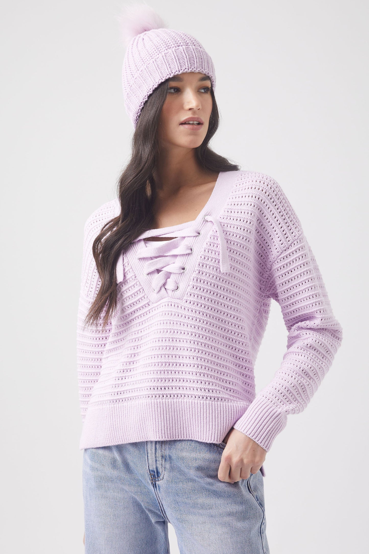 Celia Lace Up Jumper