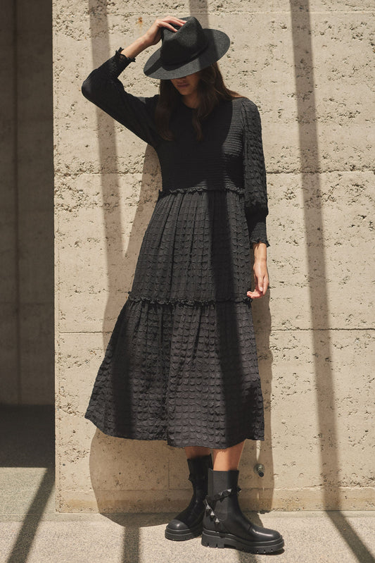 Vivian Long Sleeve Midi Dress