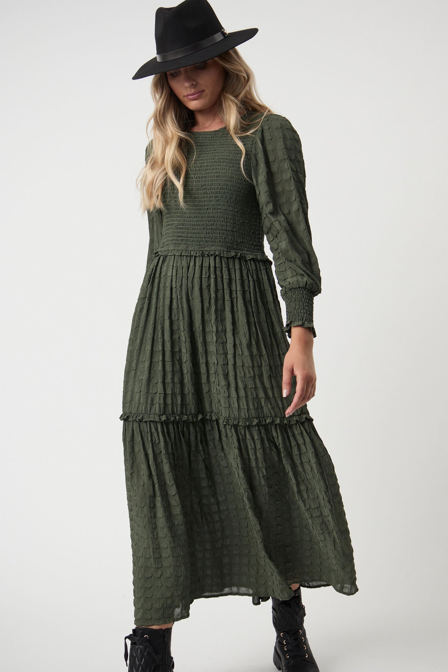 Vivian Long Sleeve Midi Dress