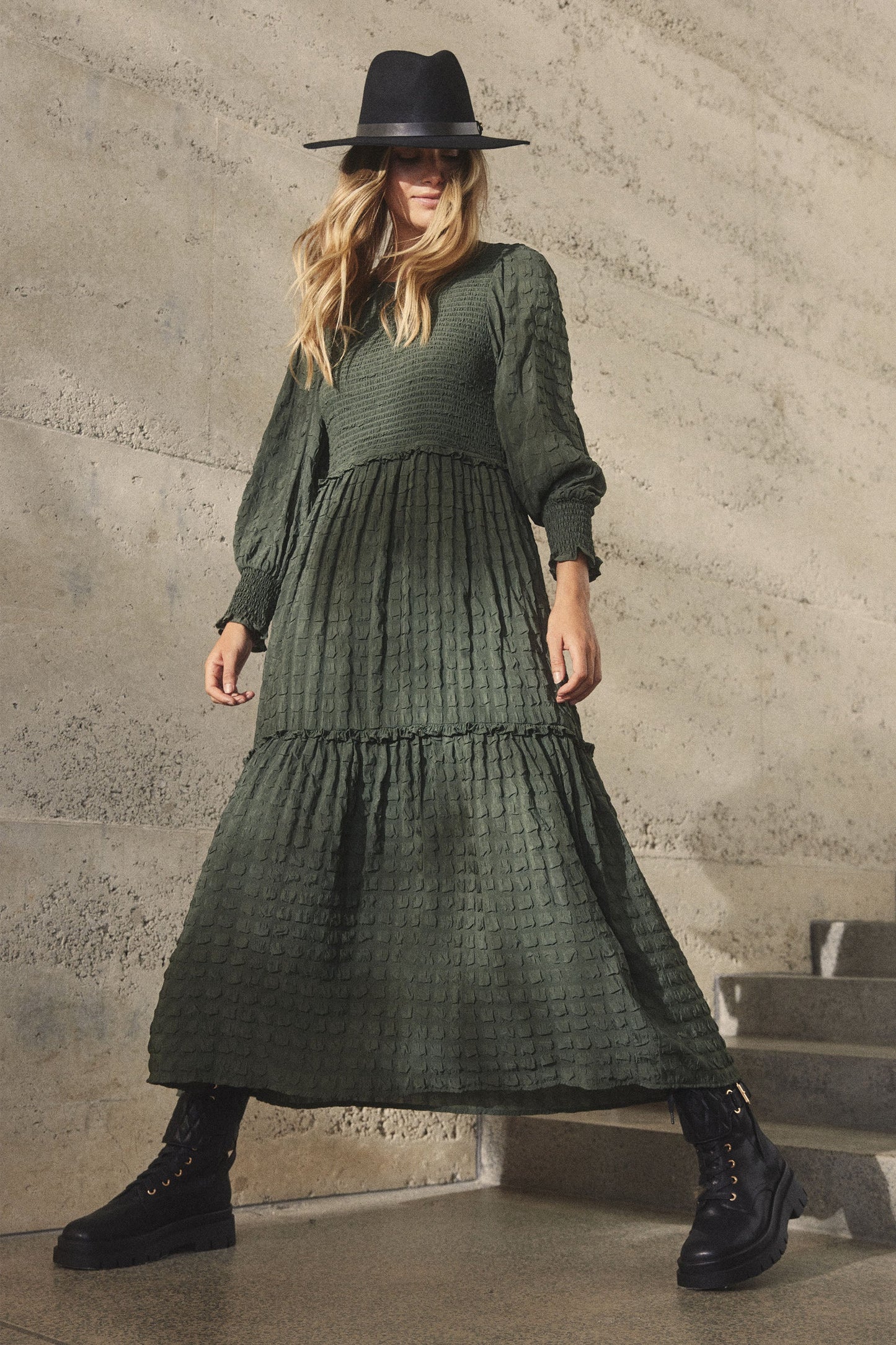 Vivian Long Sleeve Midi Dress