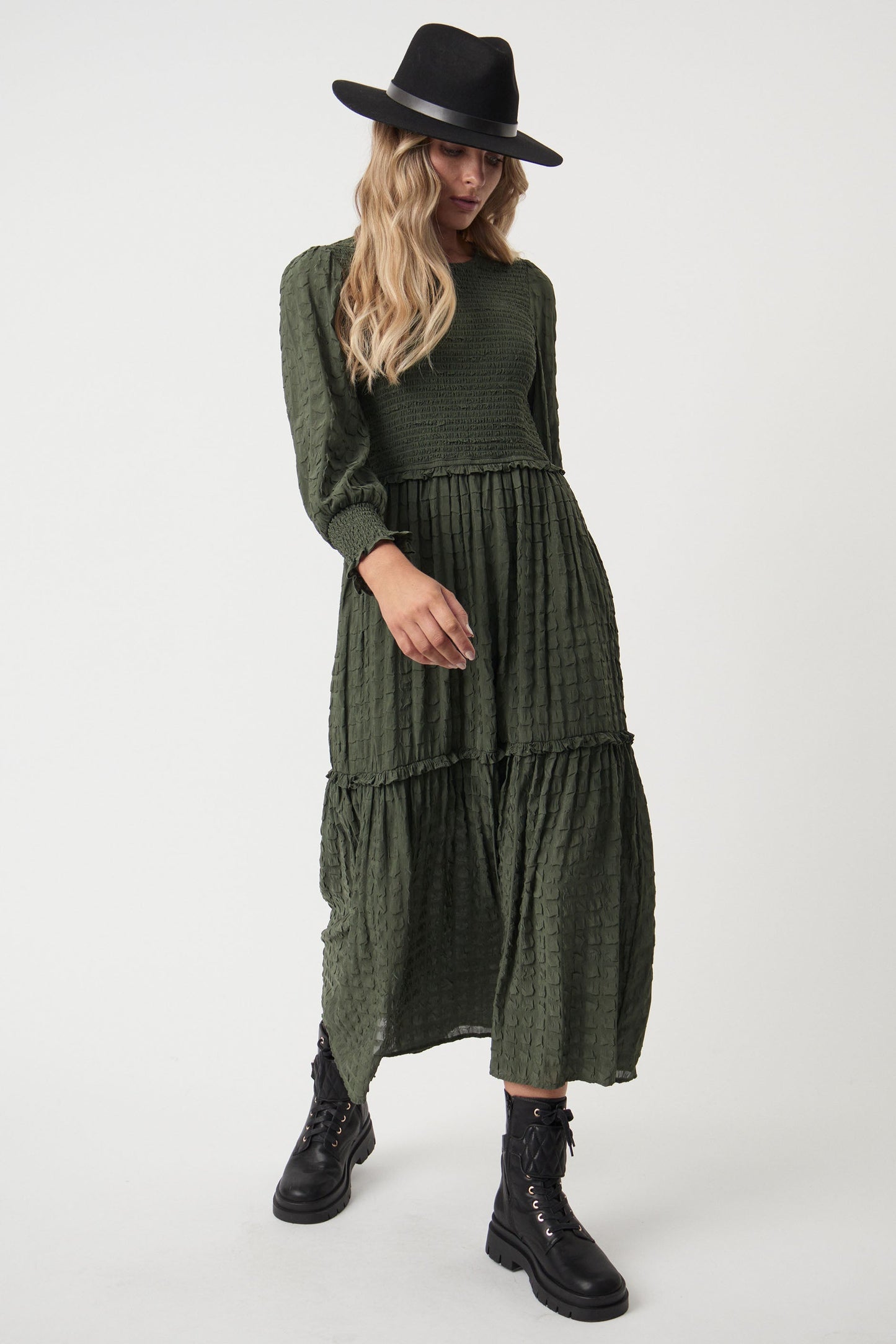 Vivian Long Sleeve Midi Dress
