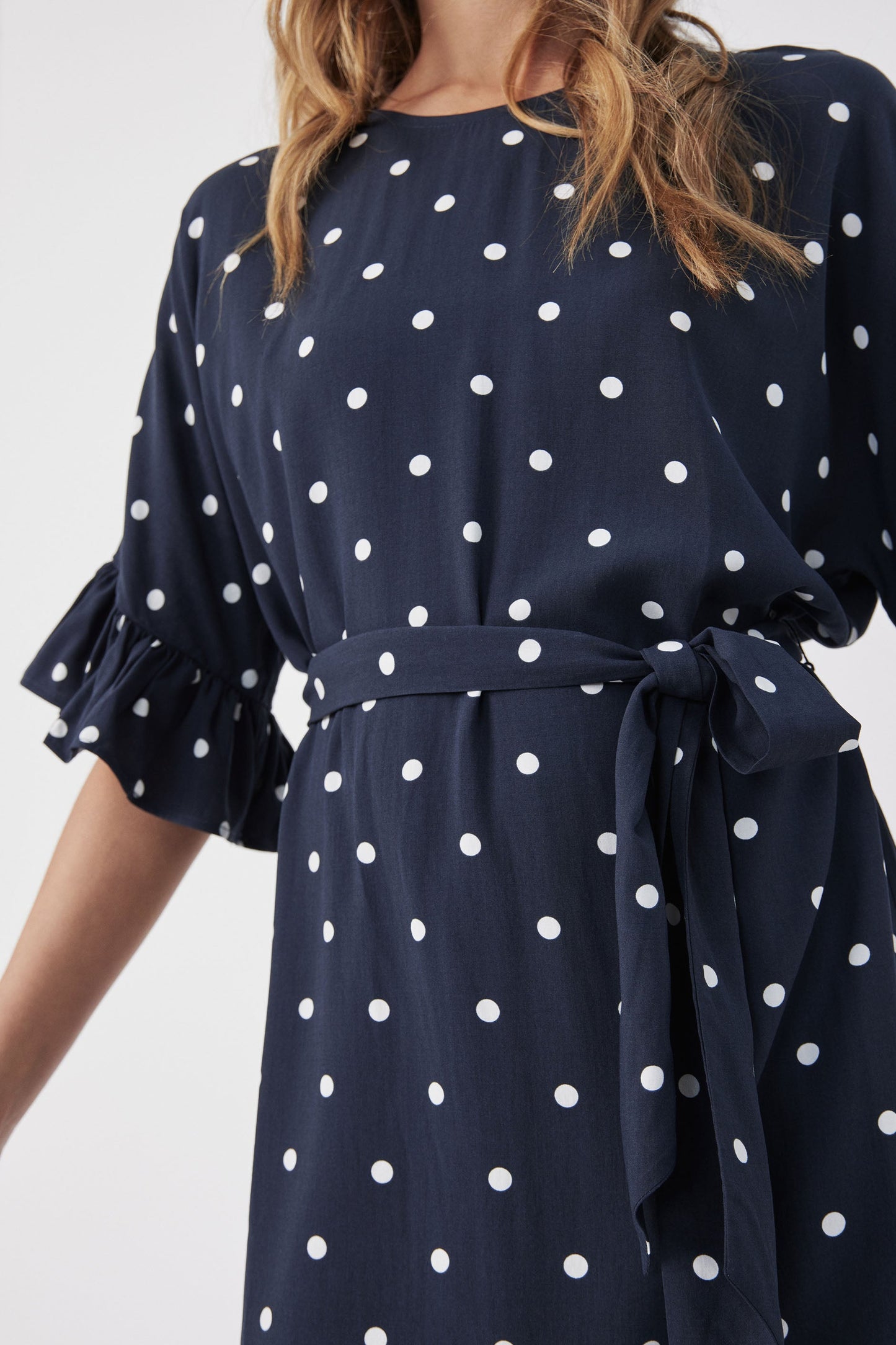Freda Ruffle Sleeve Dress
