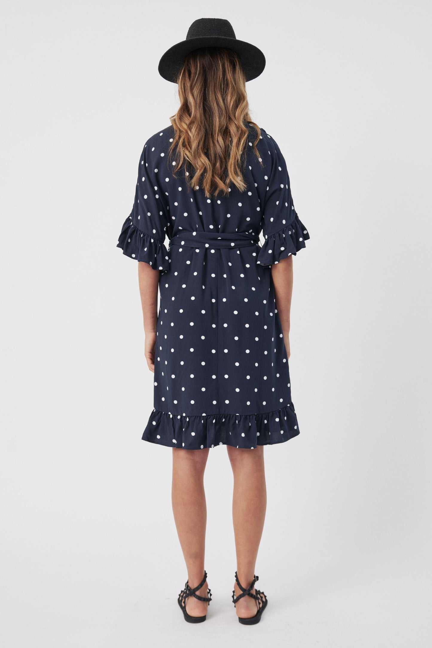 Freda Ruffle Sleeve Dress