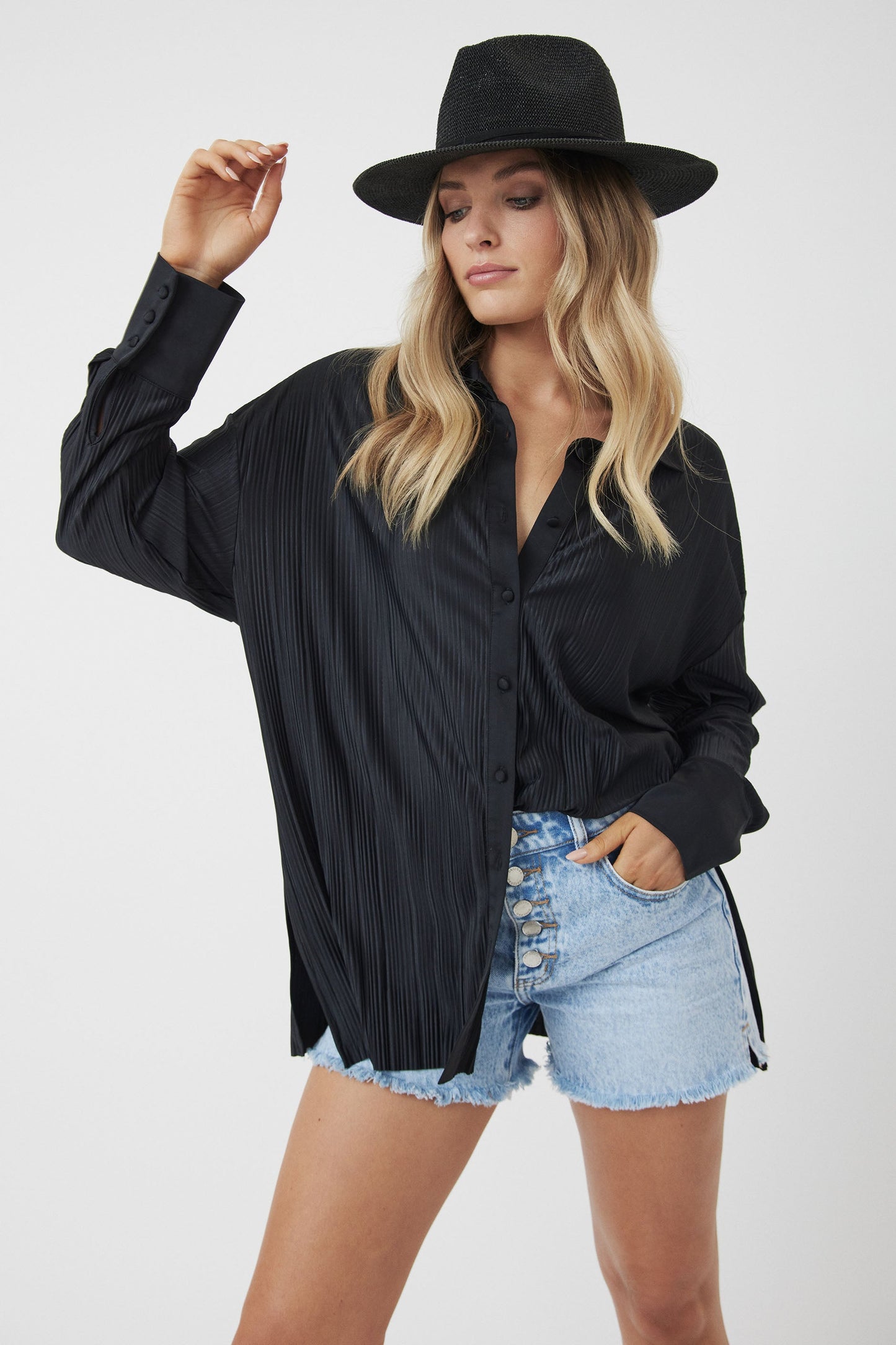 Stacey Plisse Shirt