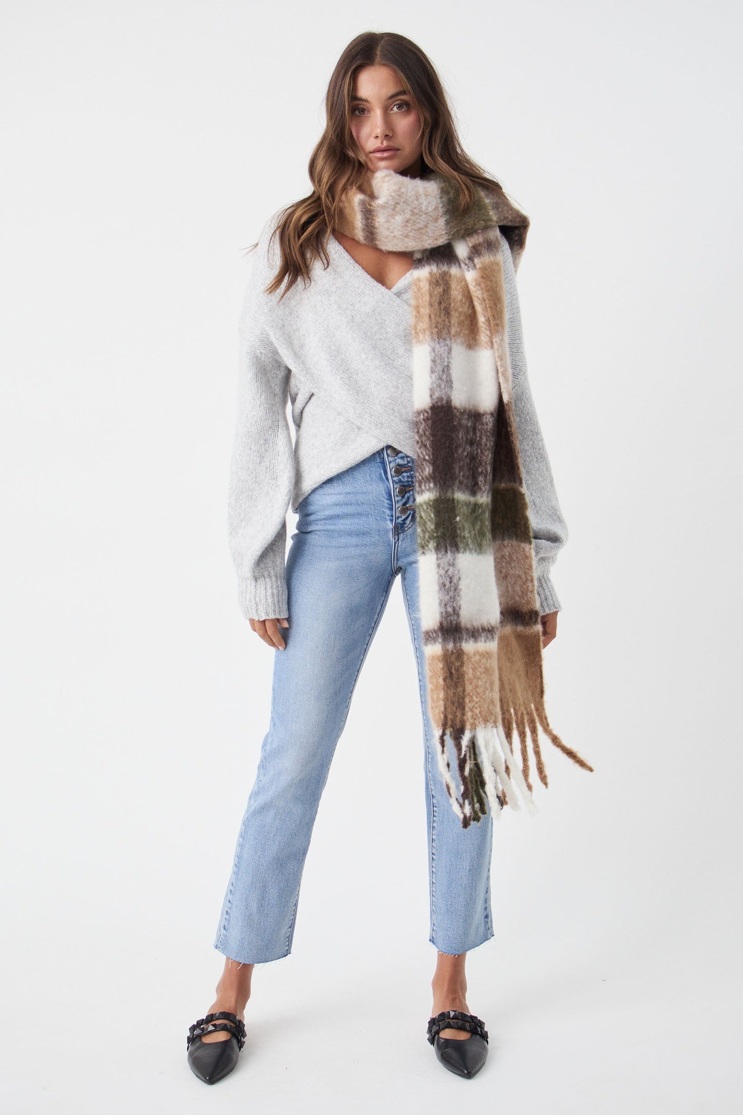 Ella Check Scarf