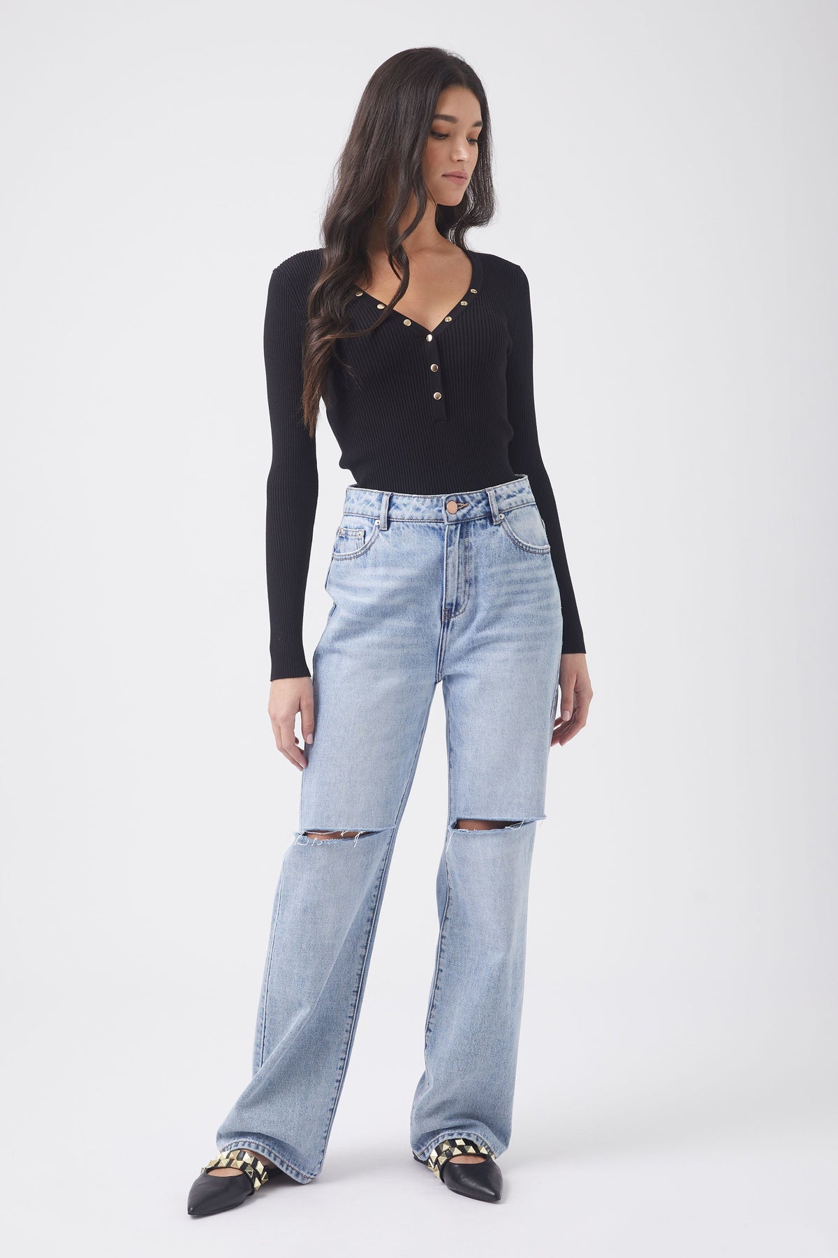 Stella Henley Knit Top