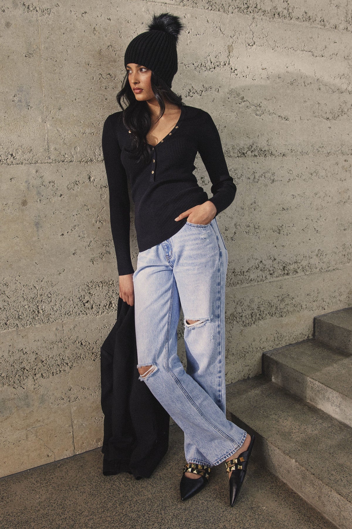 Stella Henley Knit Top