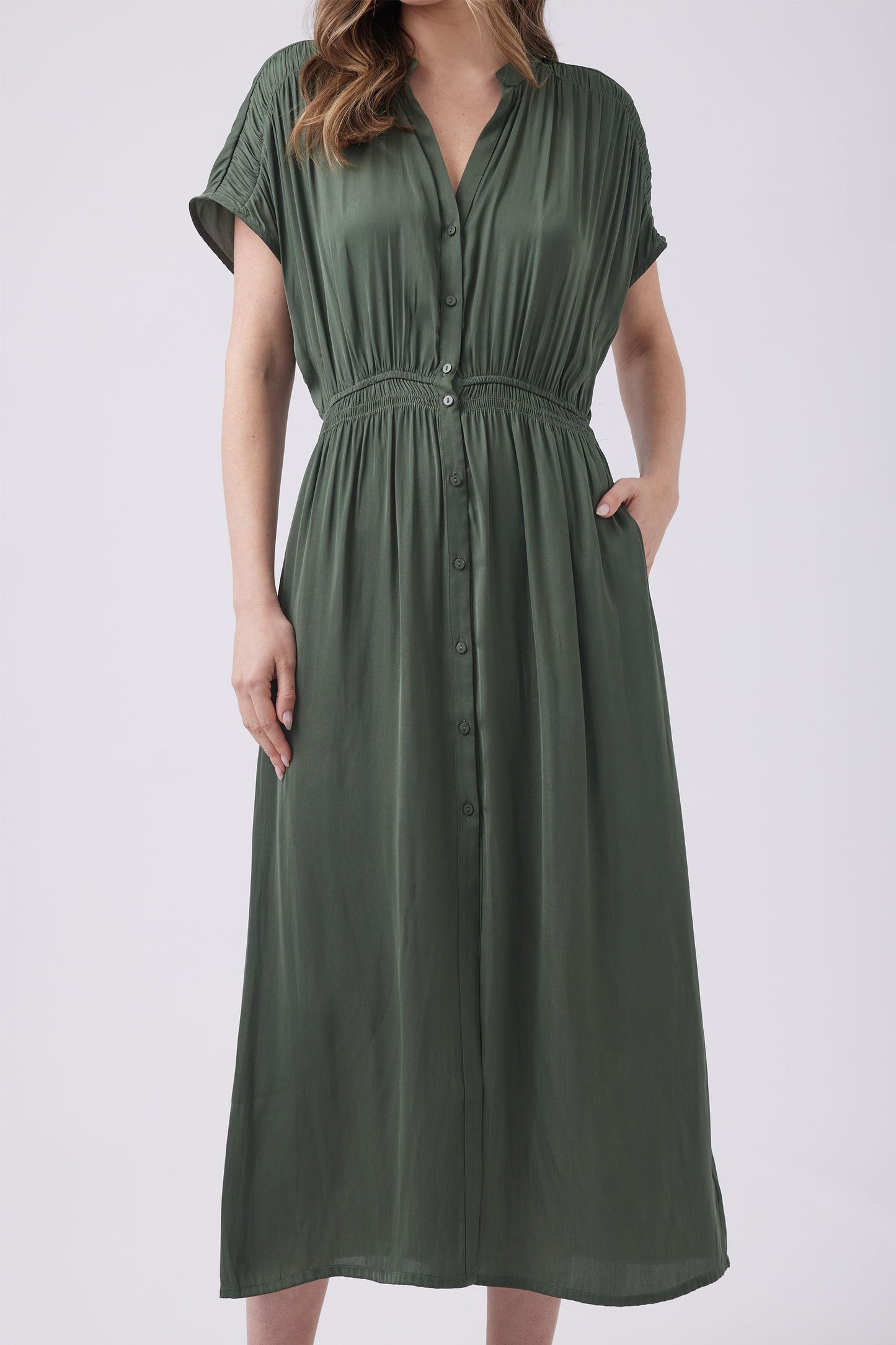 Victoria Shirred Waist Dress