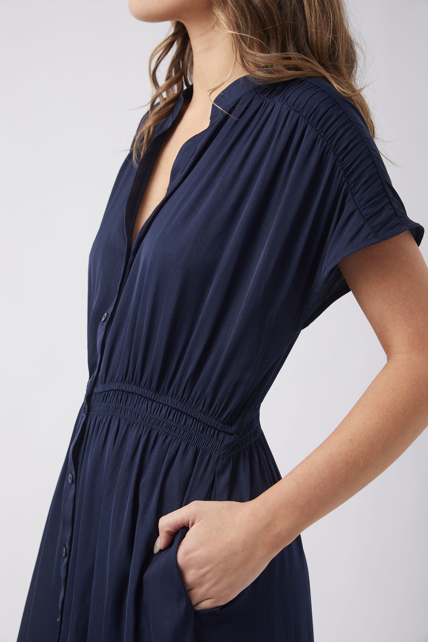 Victoria Shirred Waist Dress